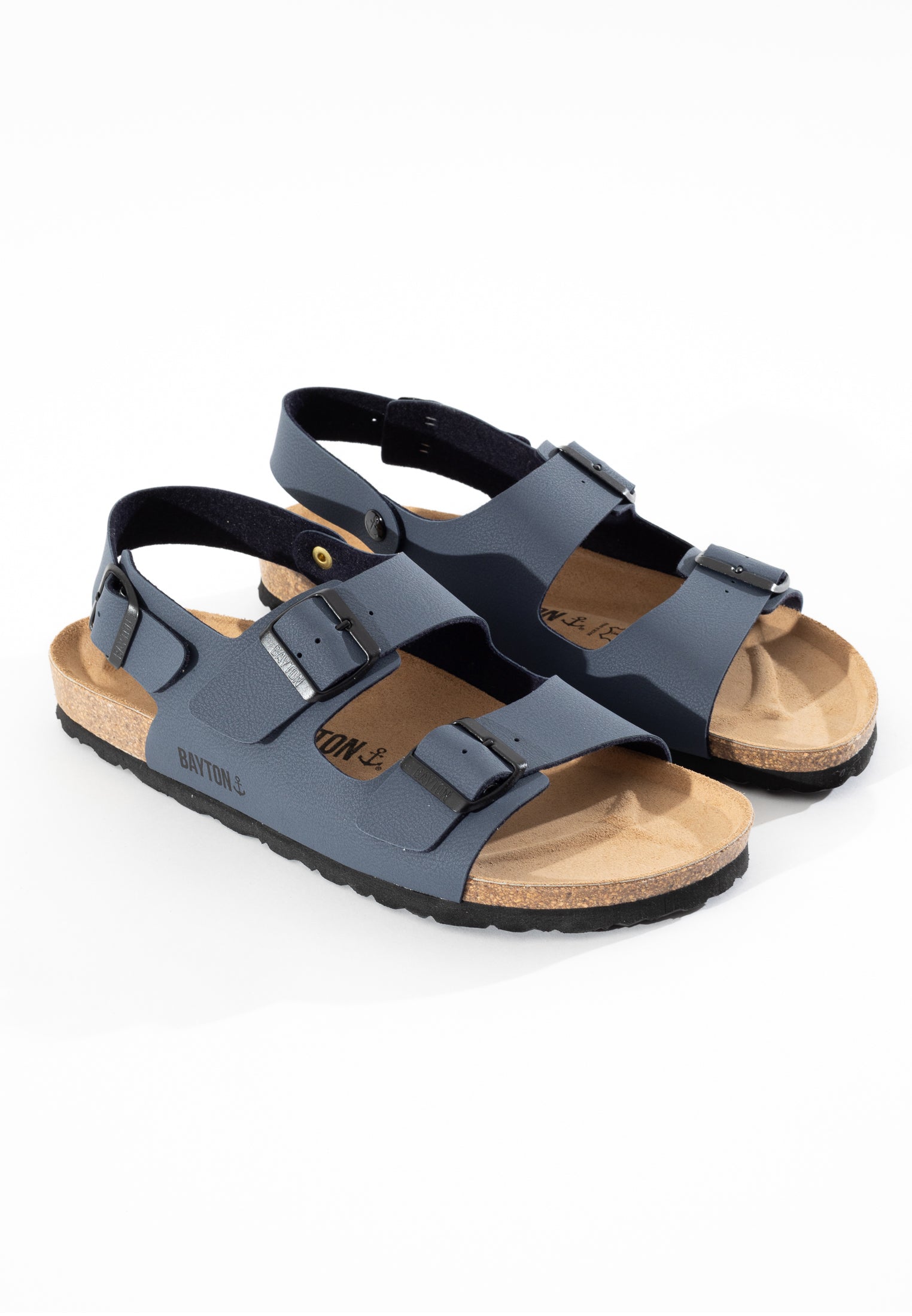 Achilles Navy Blue Multi-Strap Sandals