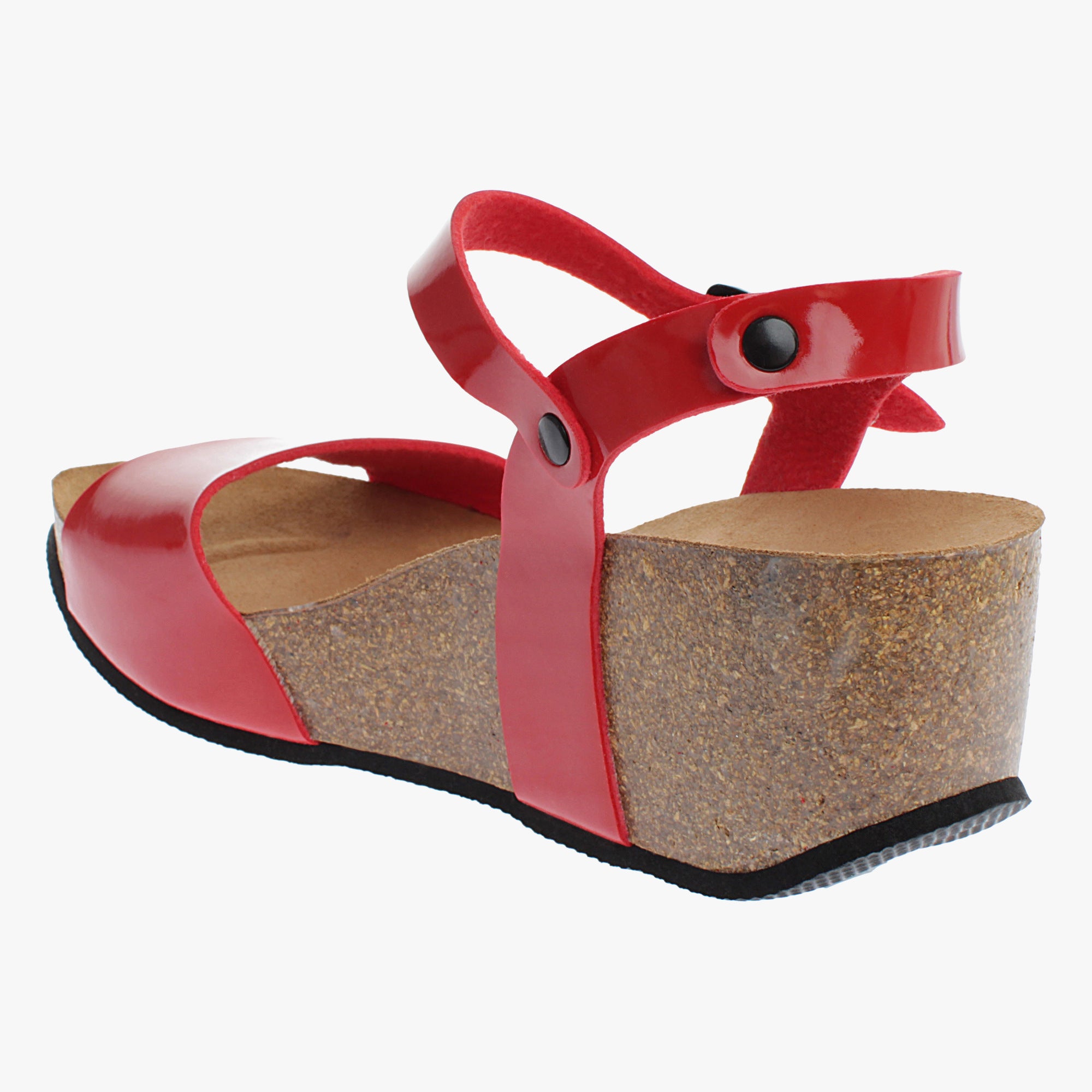 Maya Red Wedge and Semi-Wedge Sandals