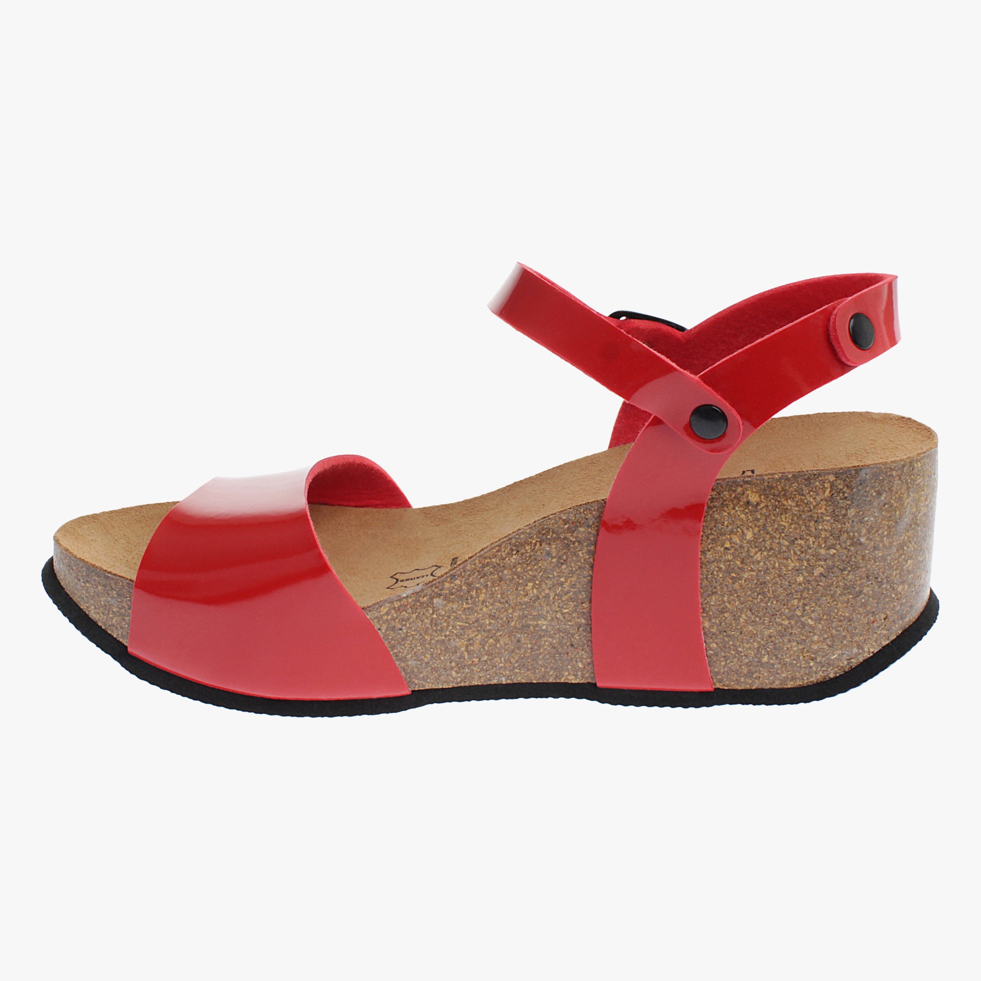 Maya Red Wedge and Semi-Wedge Sandals