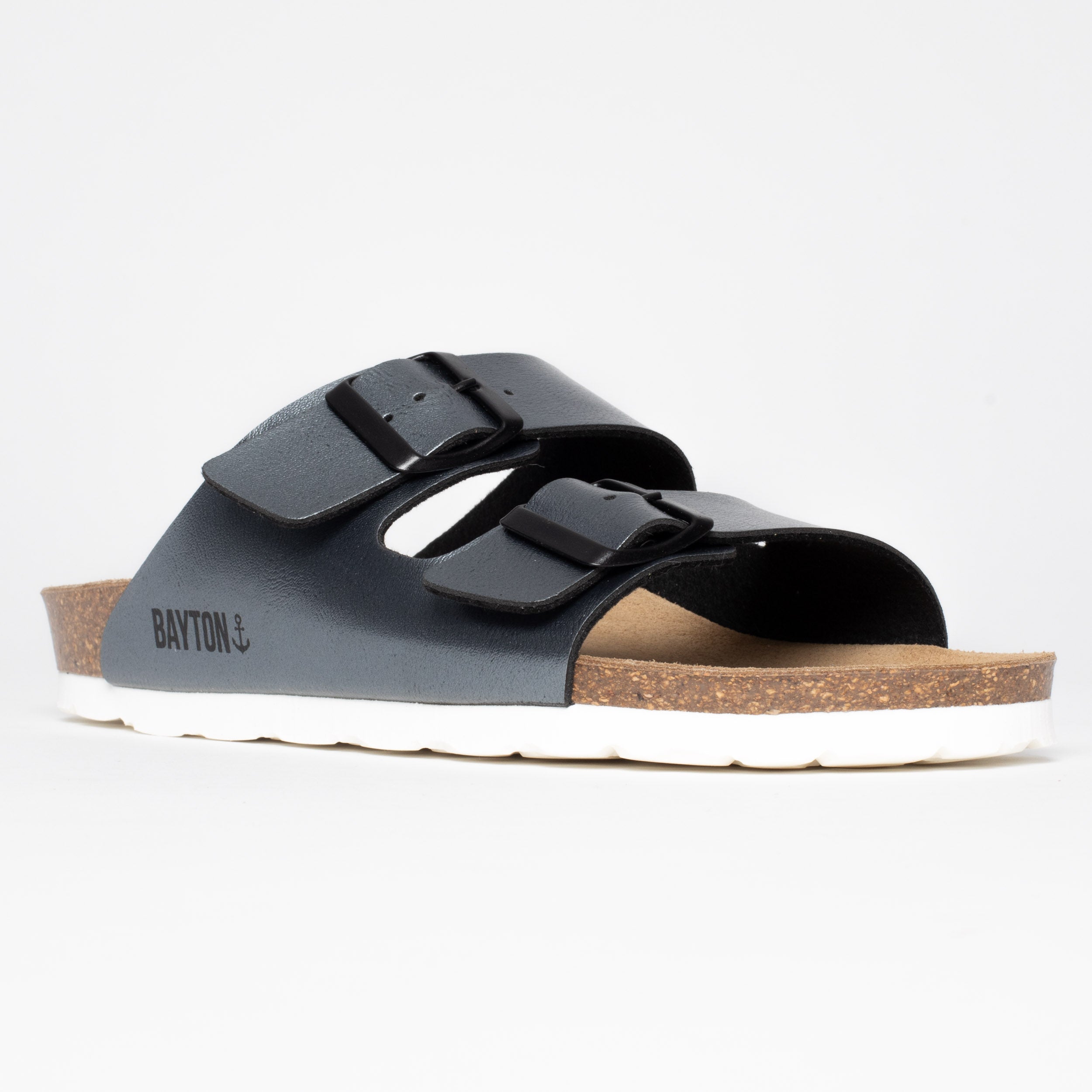 Dark Silver Atlas 2 Strap Sandals