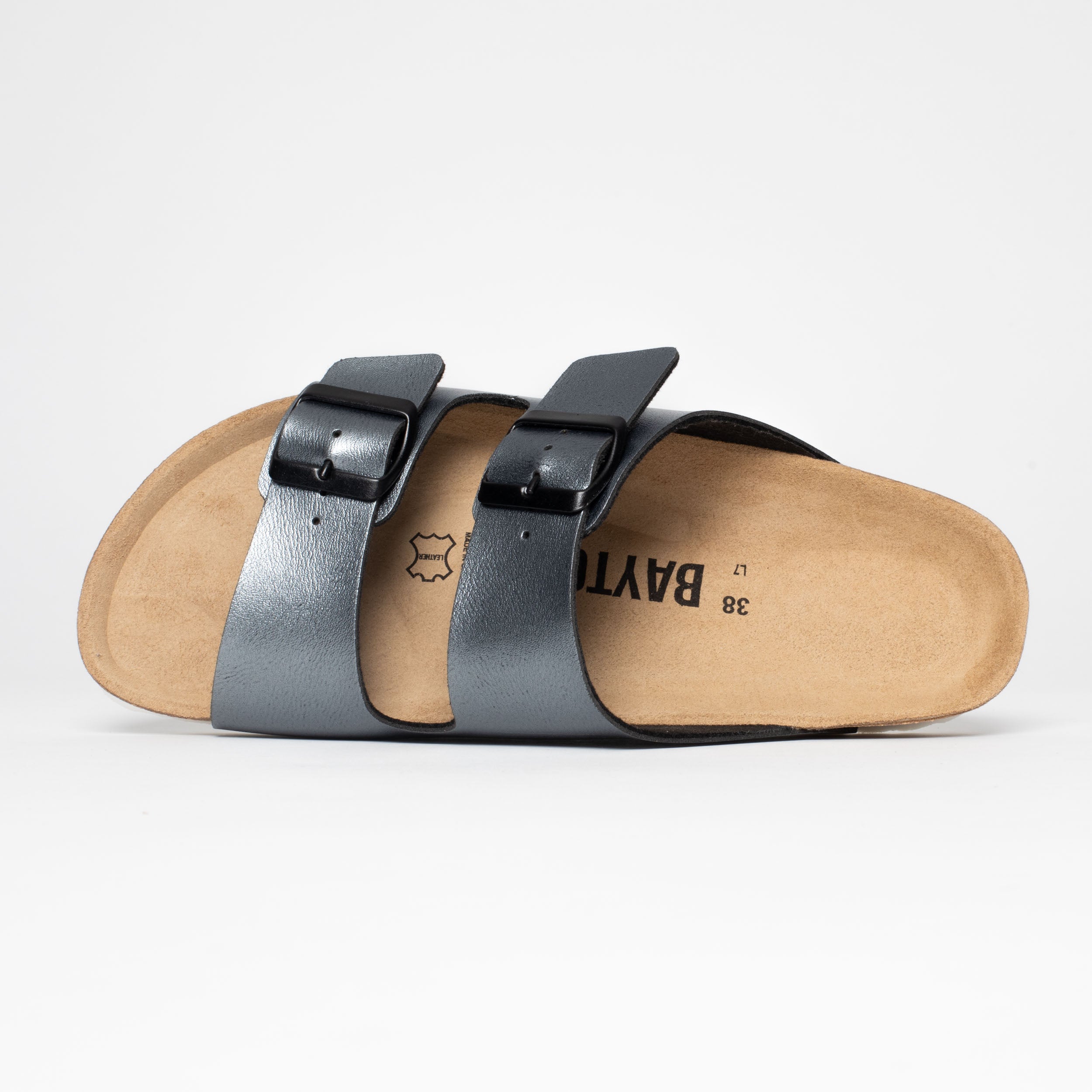 Dark Silver Atlas 2 Strap Sandals