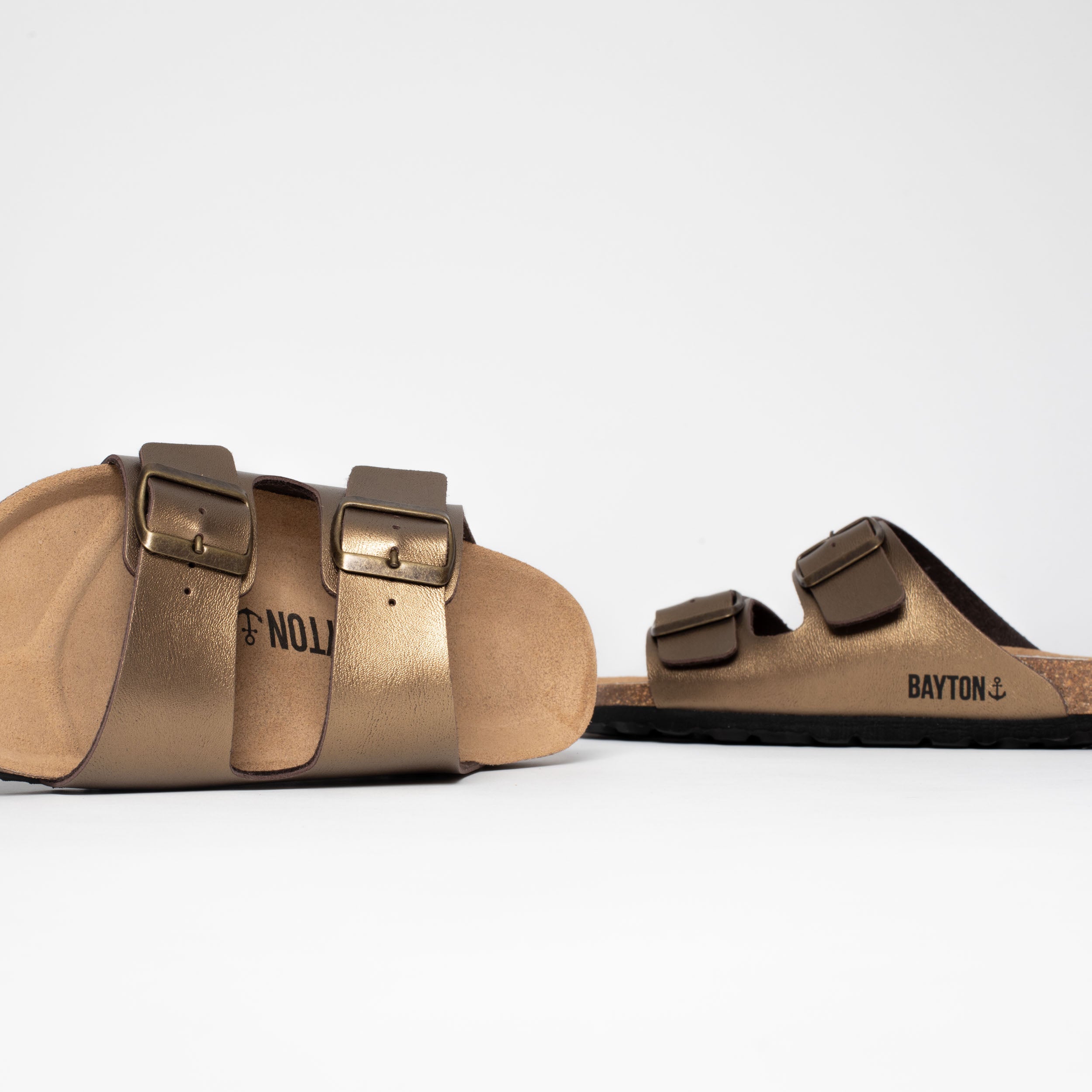 Atlas Bronze 2 Strap Sandals