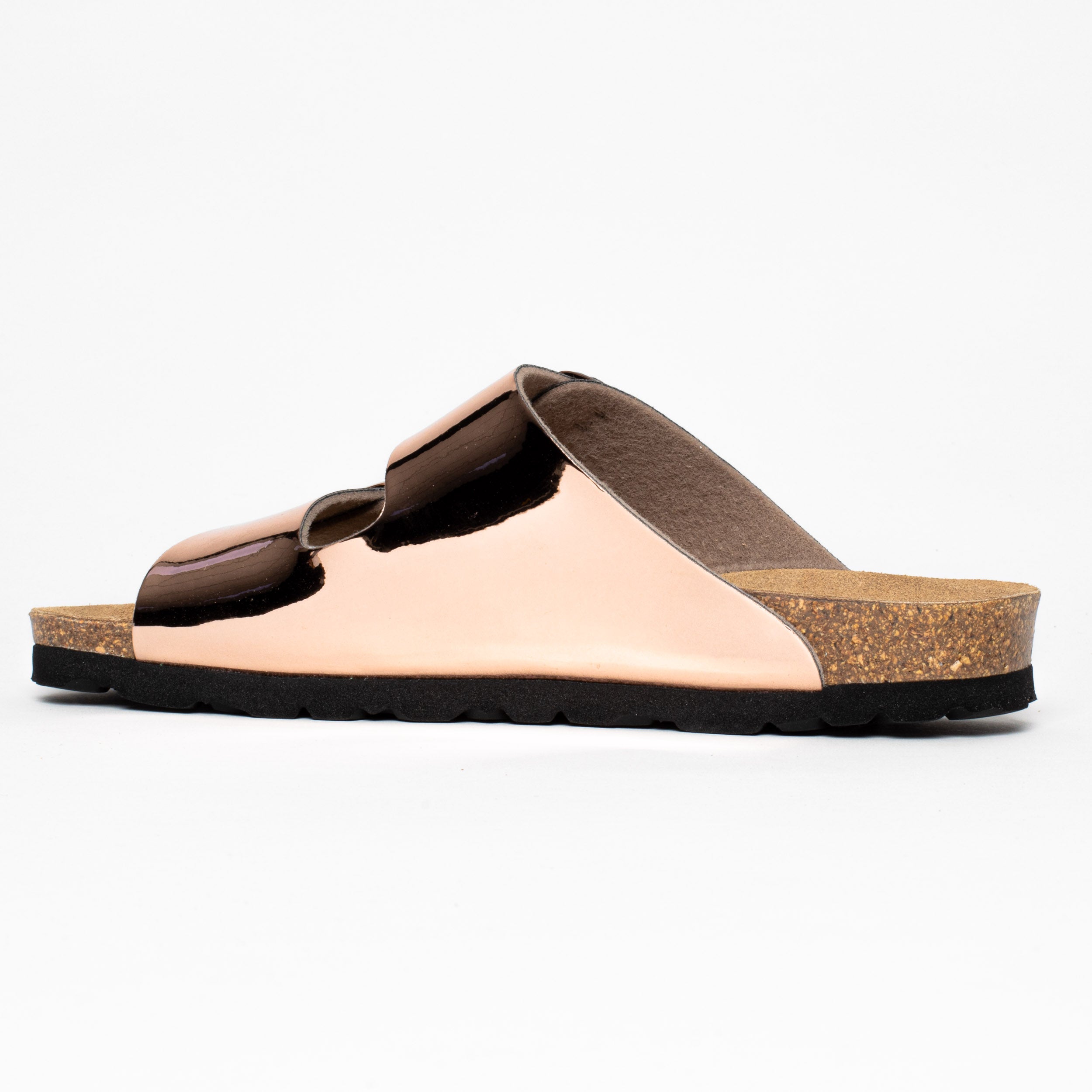 Sandalias Atlas 2 Tiras Oro Rosa