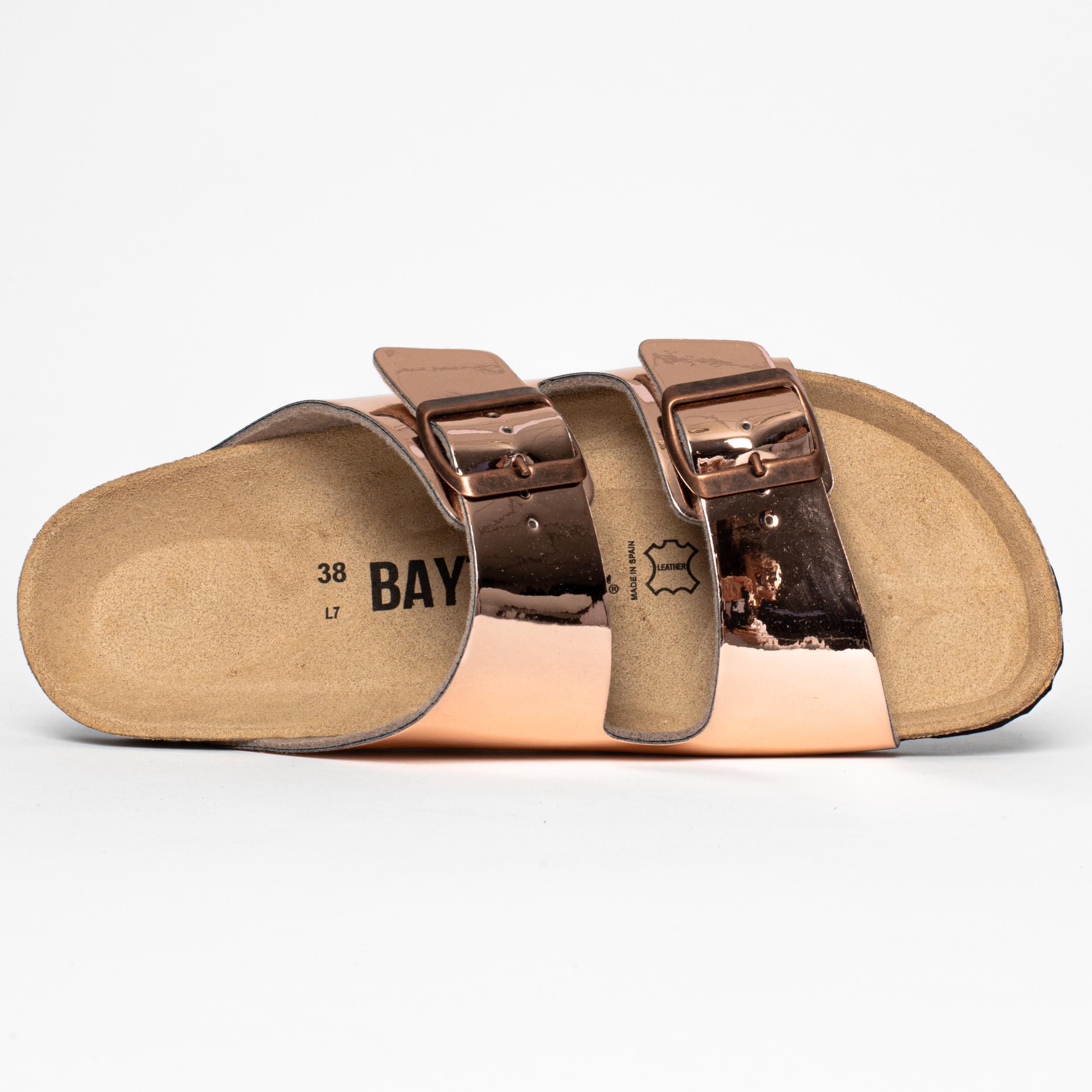 Atlas Rose Gold 2 Strap Sandals