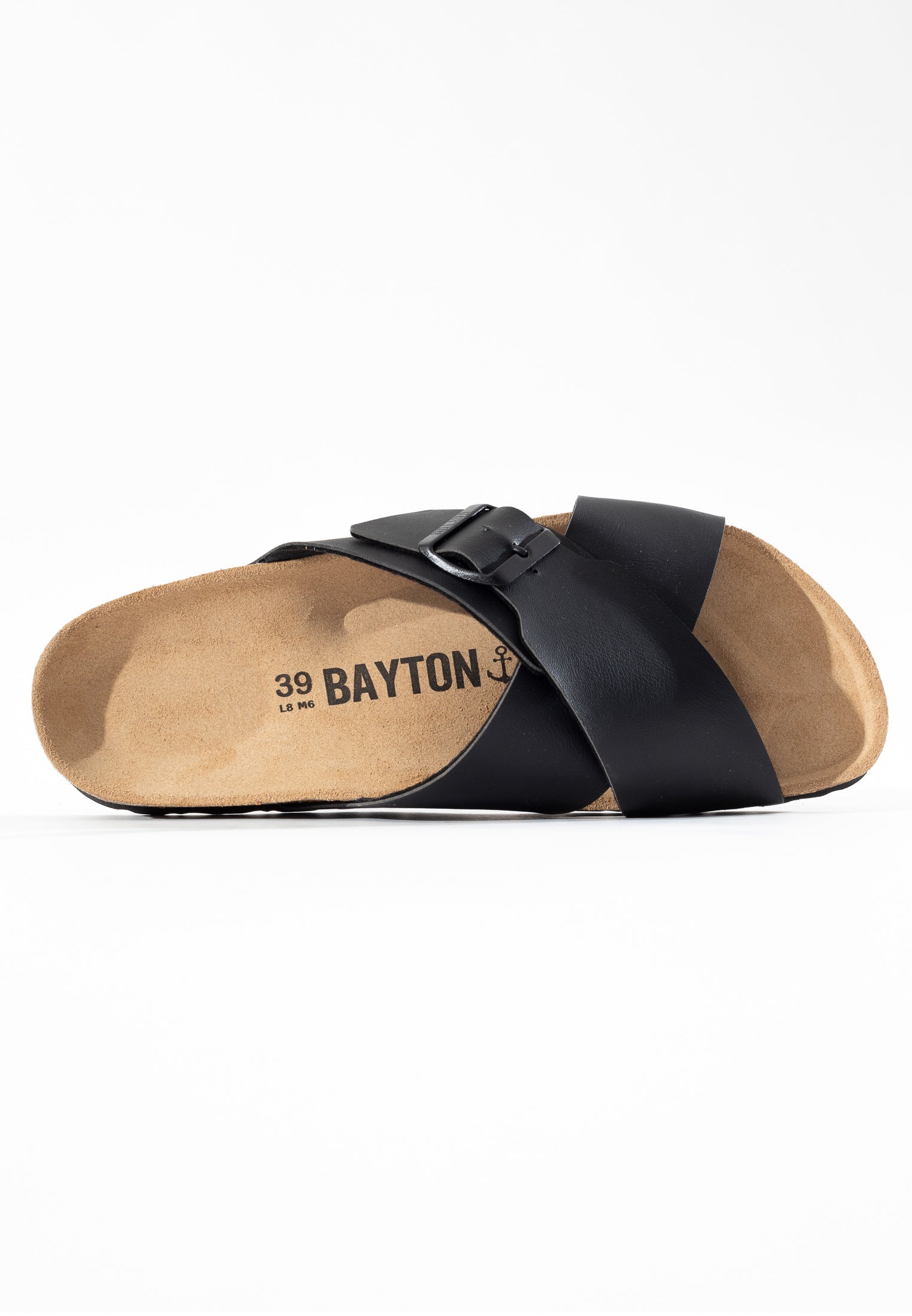 Era Black 2 Strap Sandals