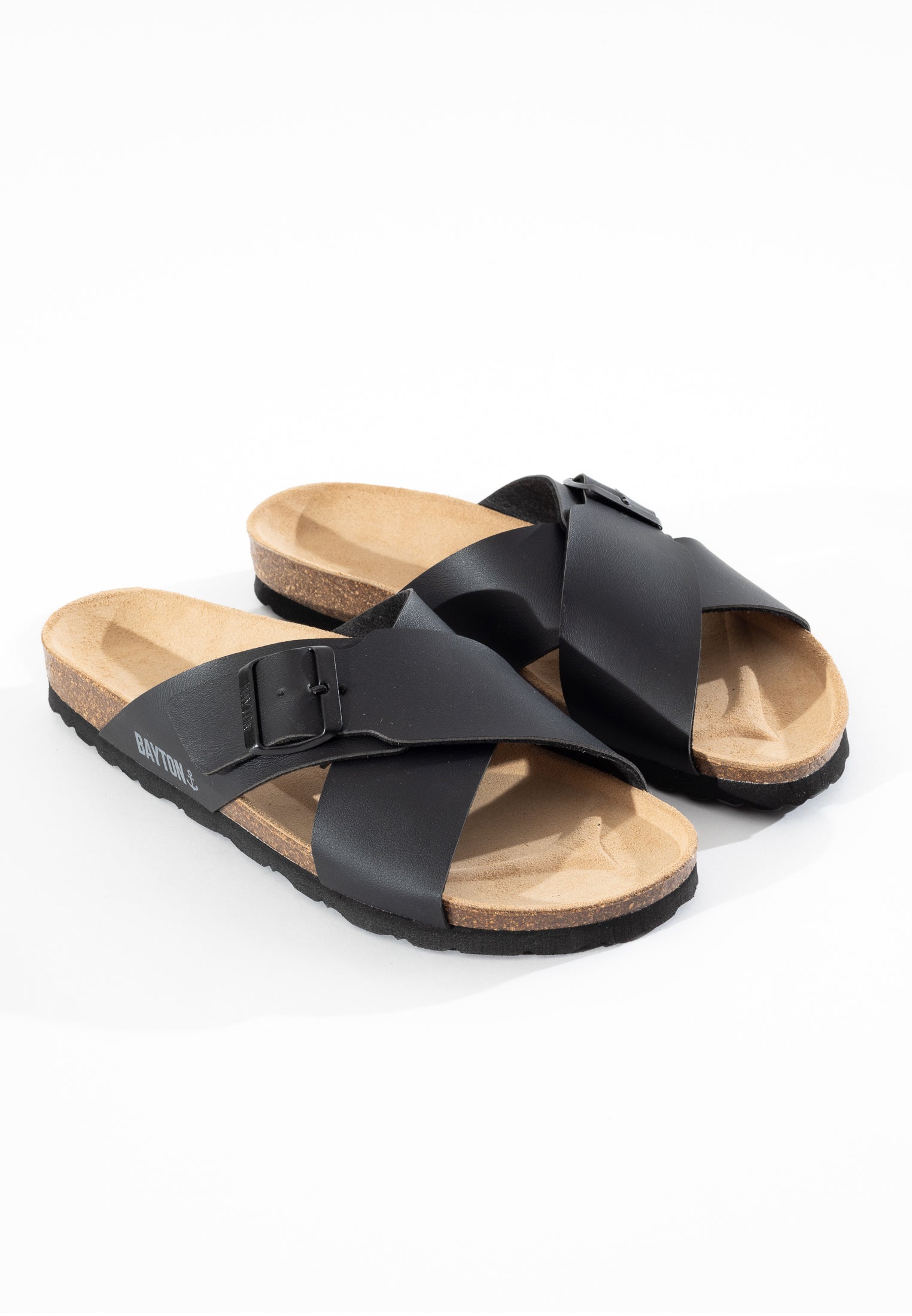 Era Black 2 Strap Sandals