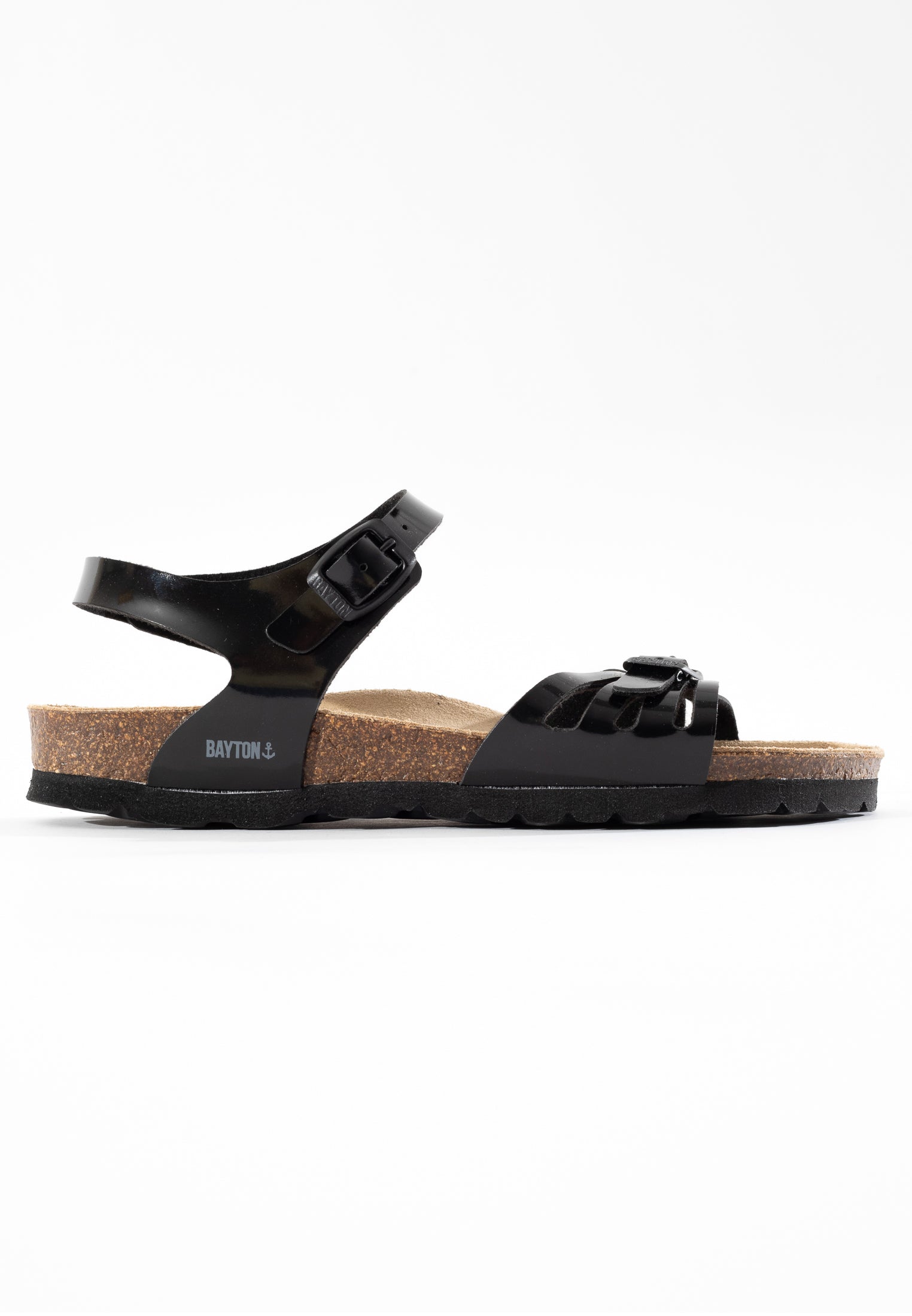 Eos Black Multi-Strap Sandals