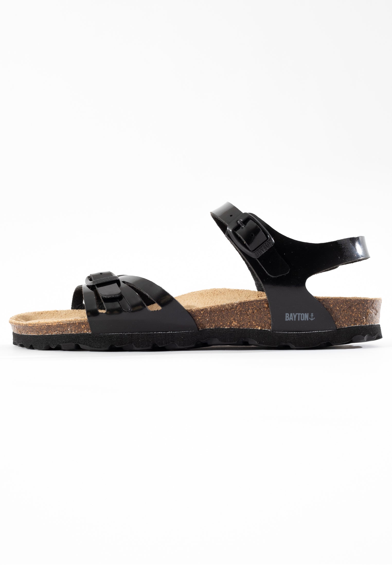 Eos Black Multi-Strap Sandals