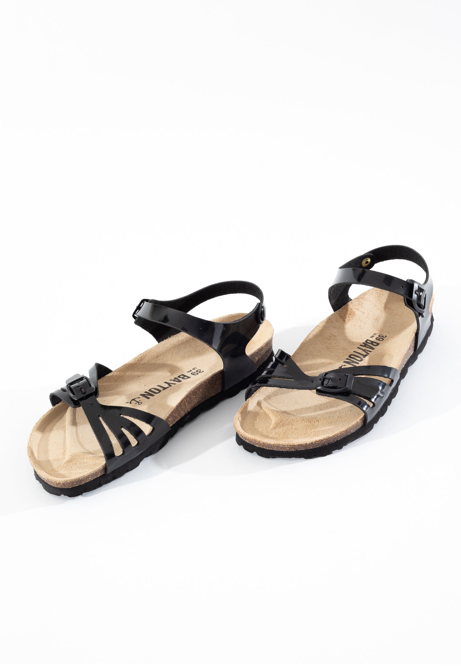 Eos Black Multi-Strap Sandals