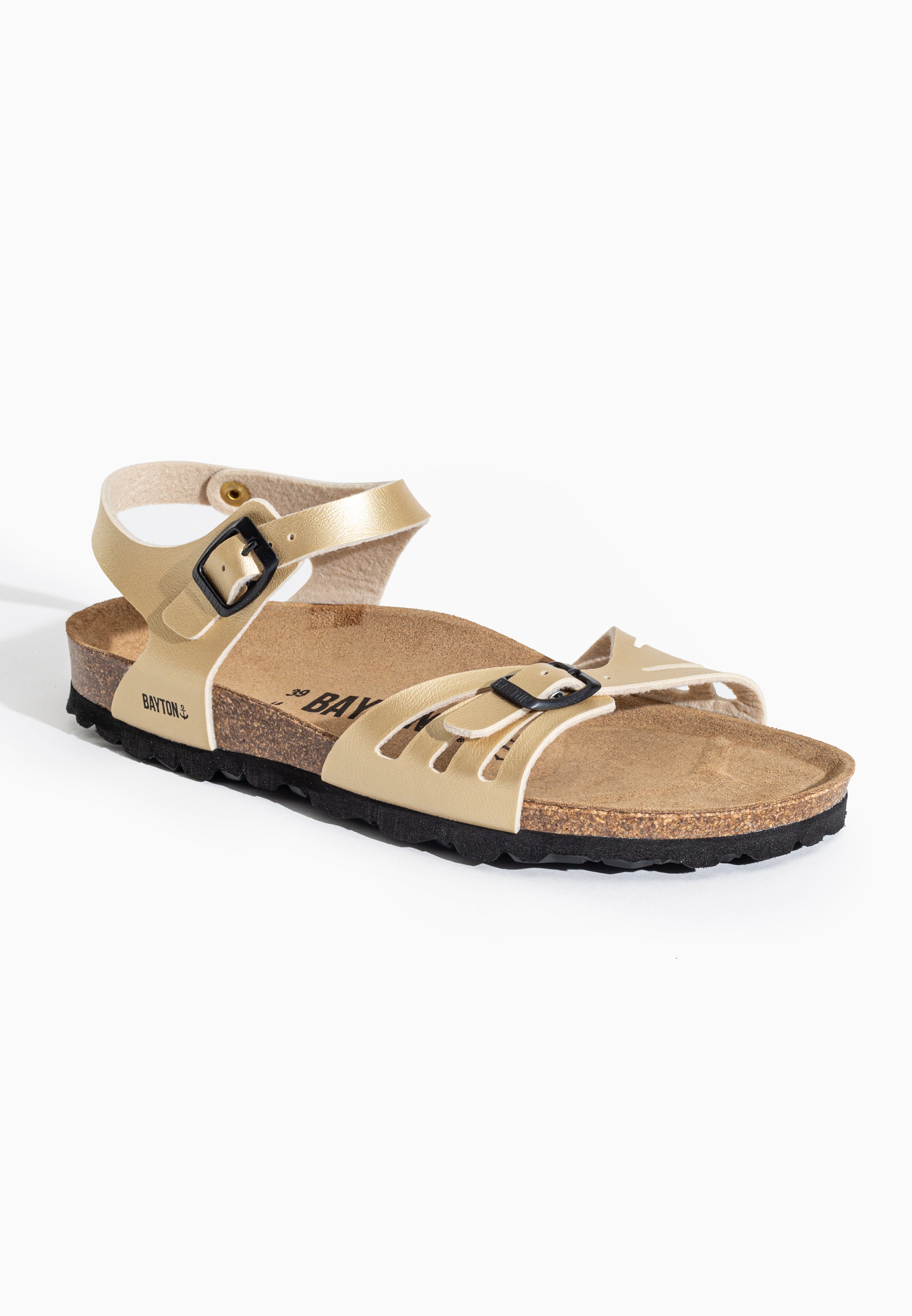 Eos Gold Multi-Strap Sandals