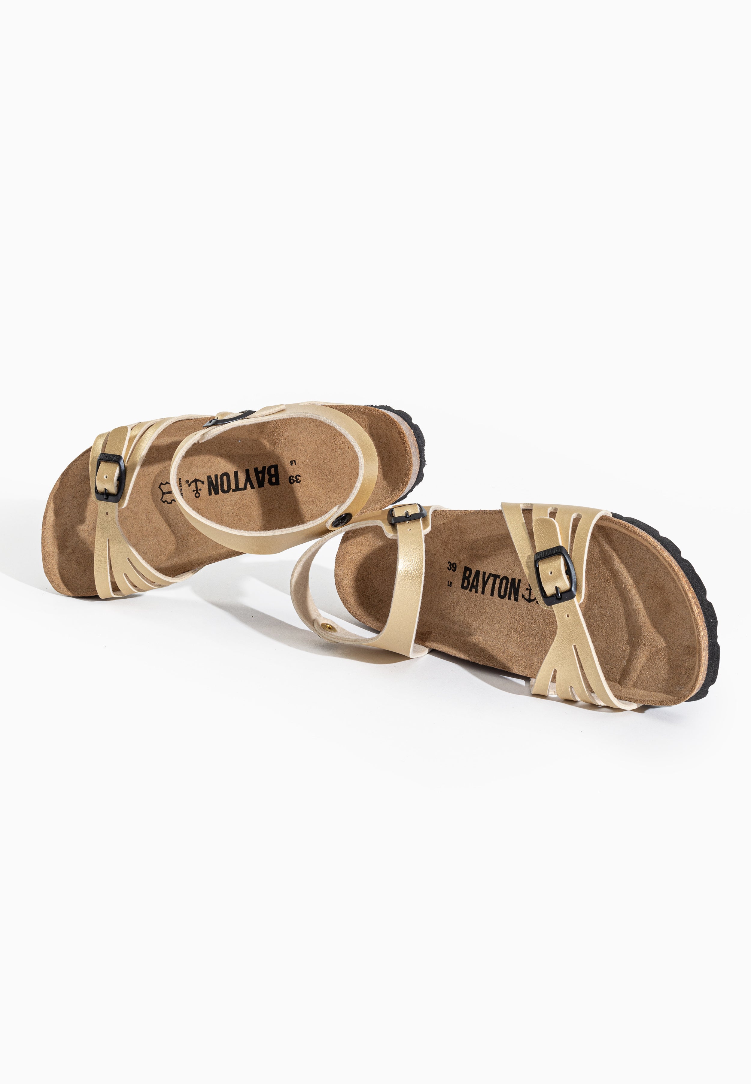 Eos Gold Multi-Strap Sandals