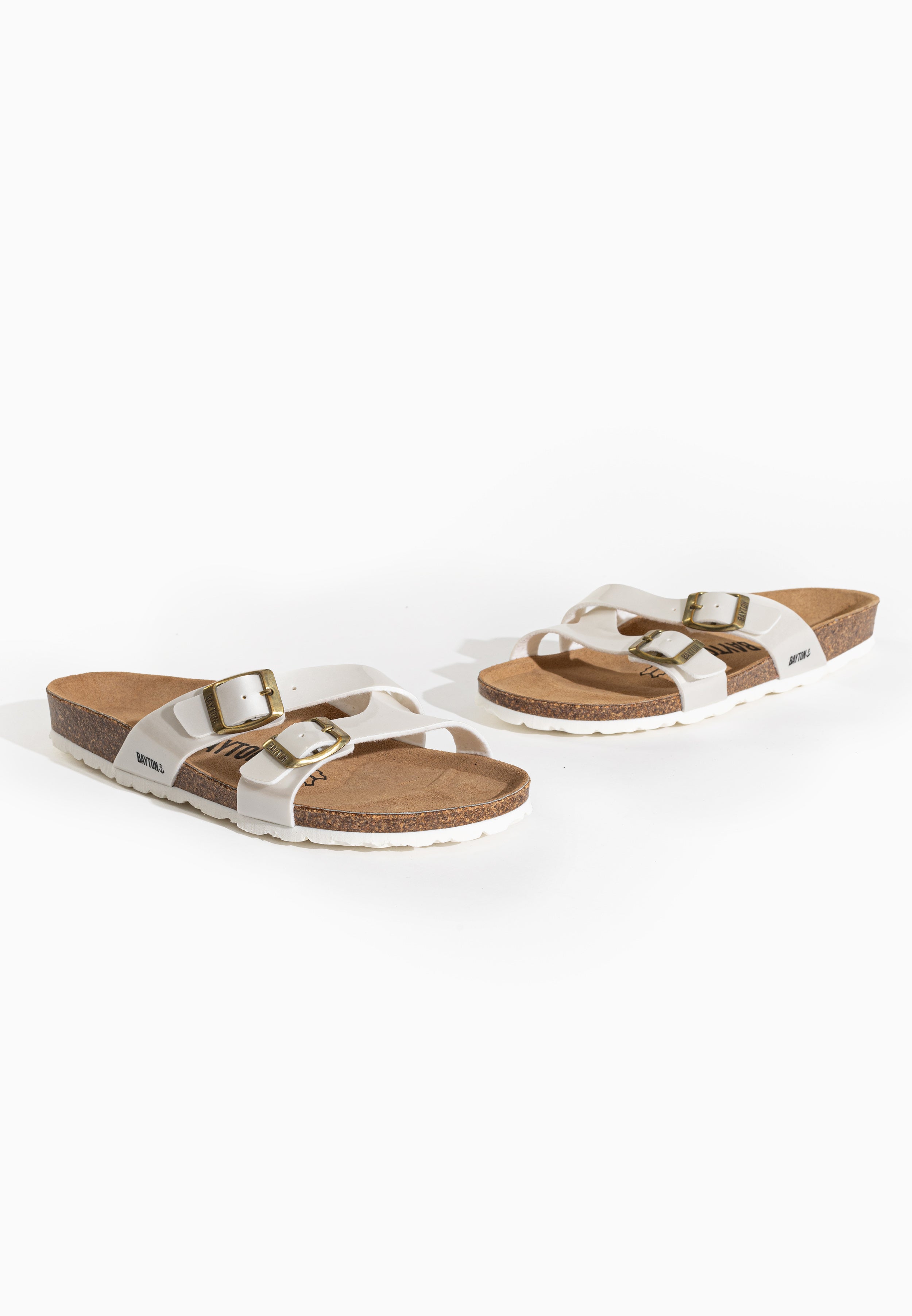 Sandalias Cleo 2 Tiras Blanco