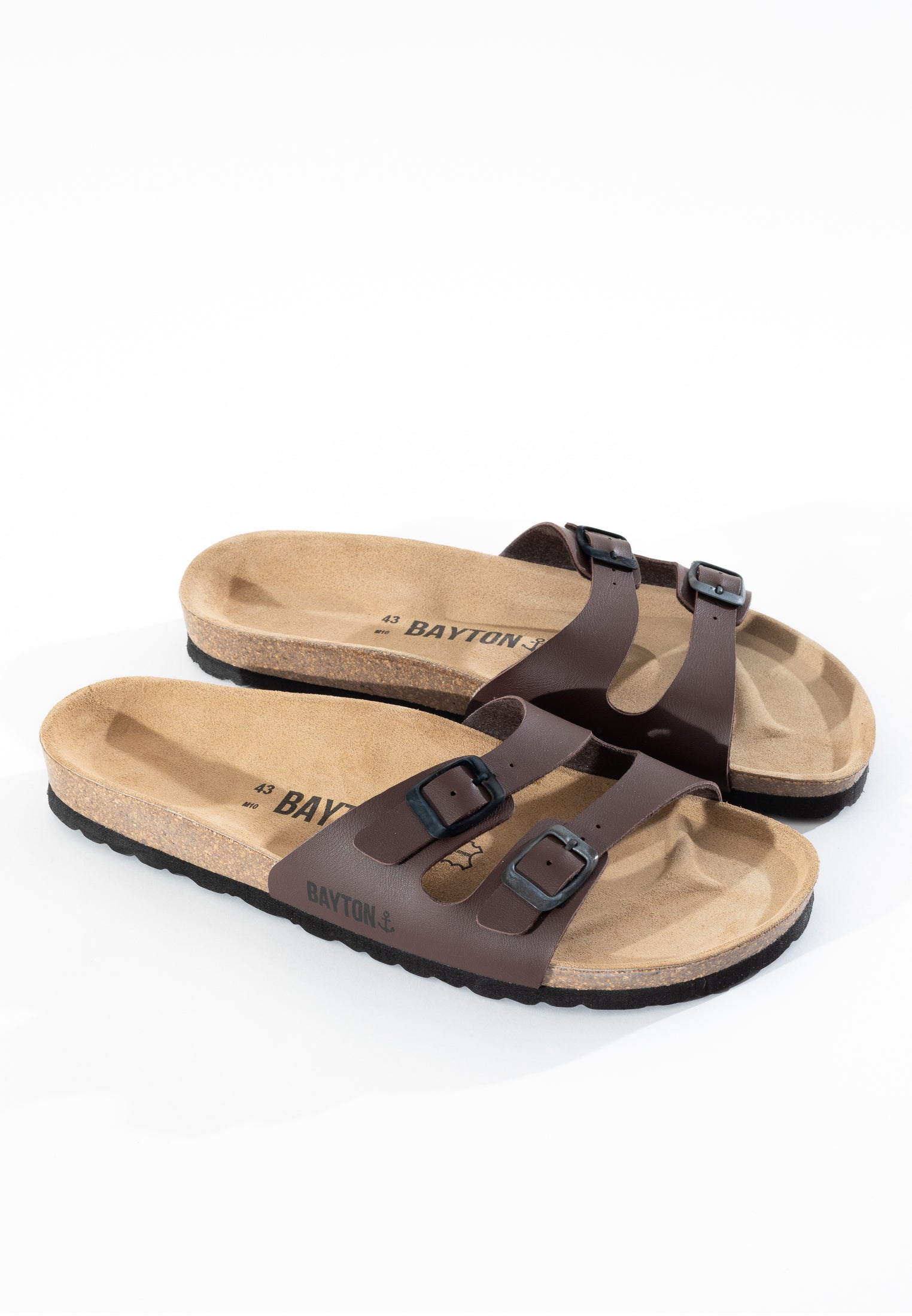 Icare Brown 2 Strap Sandals