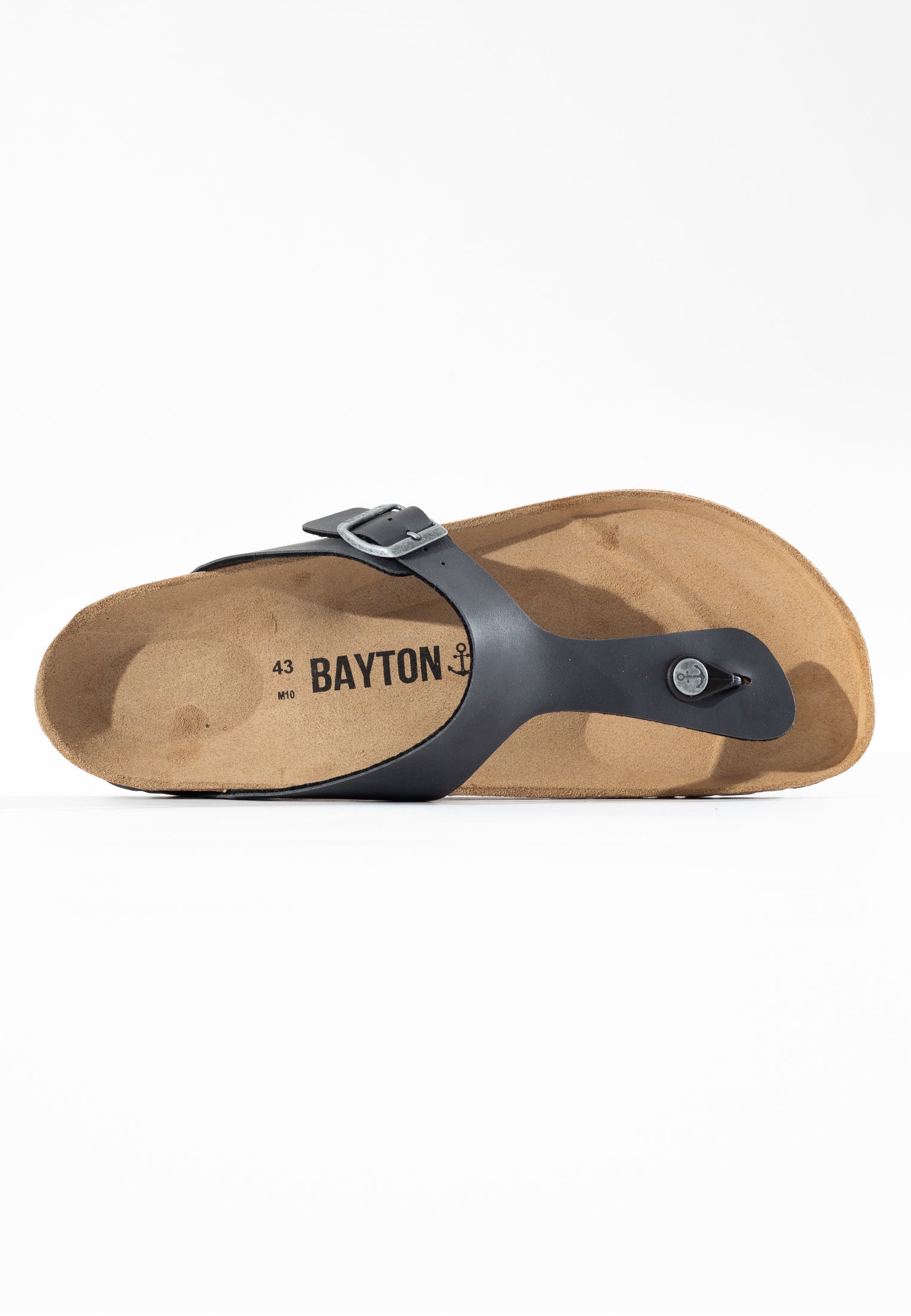 Dark Grey Mercury Toe-Thong Sandals