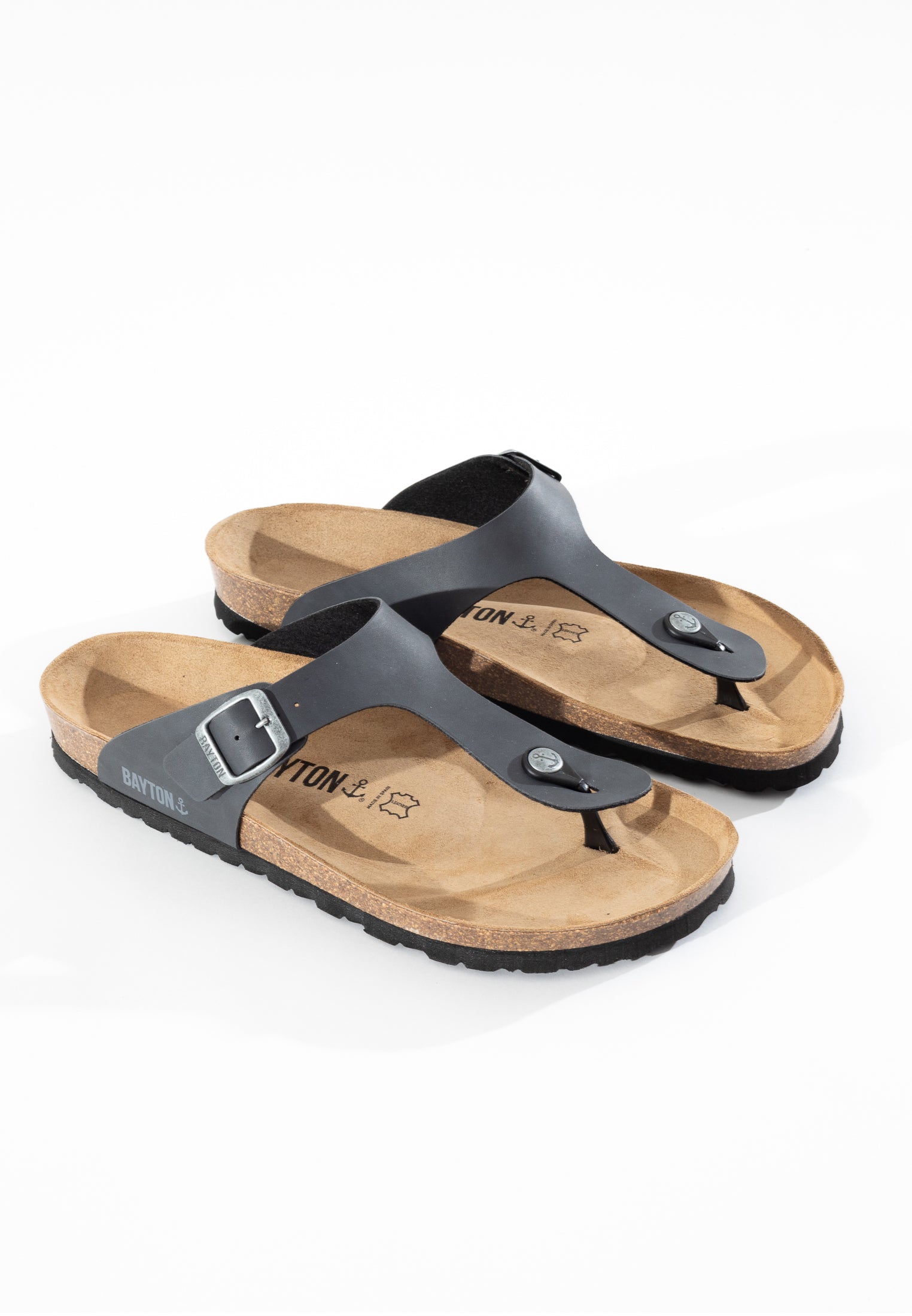 Sandalias con puntera Mercure gris oscuro