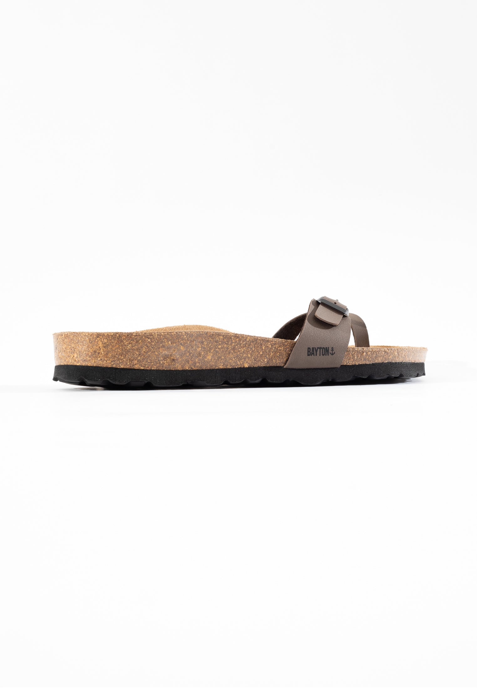 Junon Brown Toe-Strap Sandals