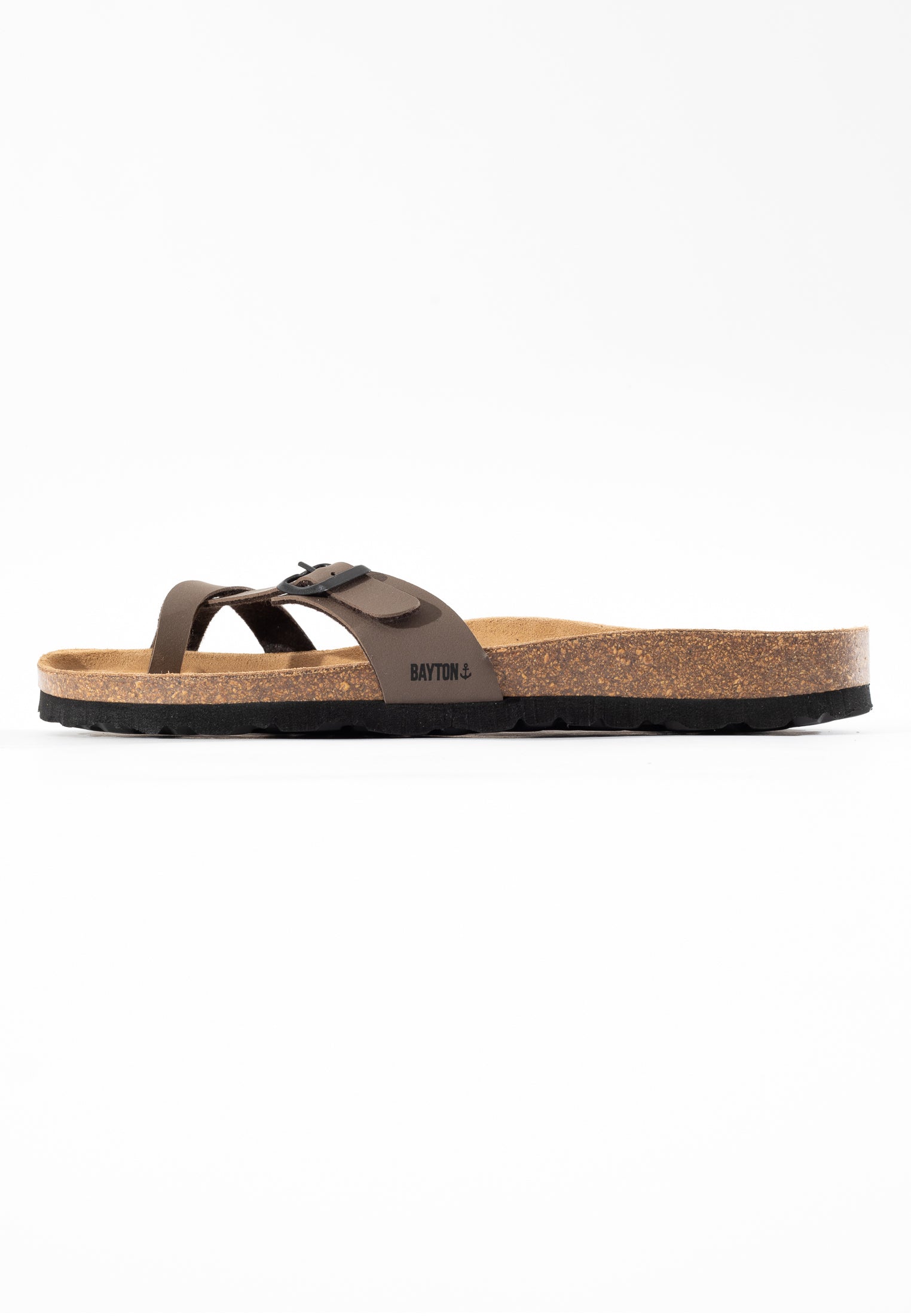 Junon Brown Toe-Strap Sandals