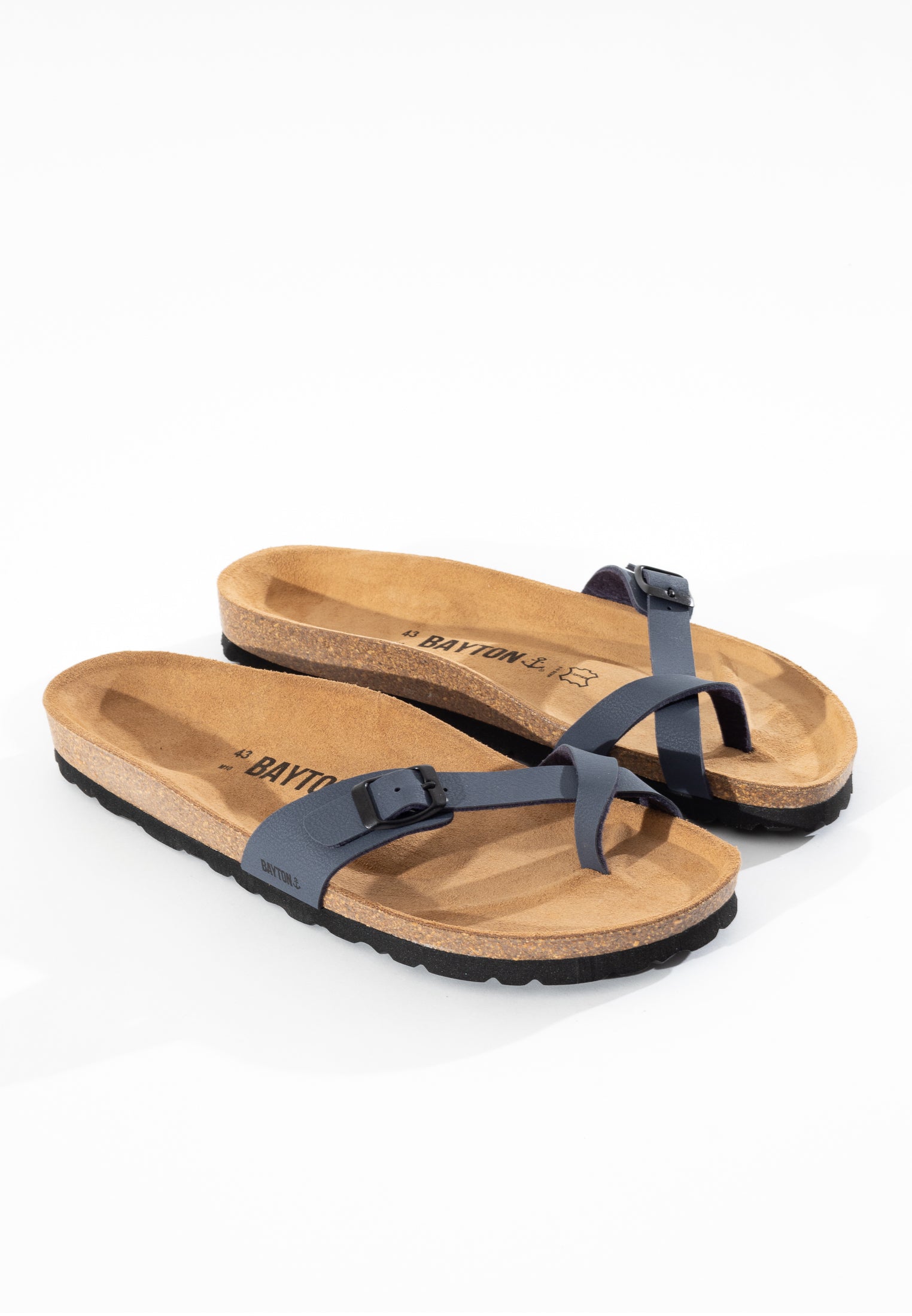 Junon Anthracite Toe-Toe Sandals