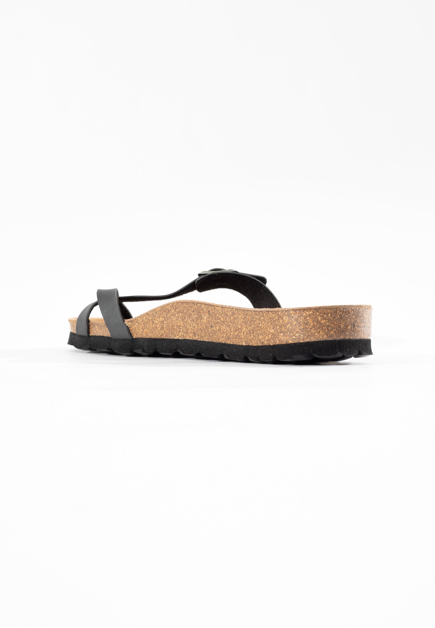 Junon Dark Khaki Toe-Thong Sandals