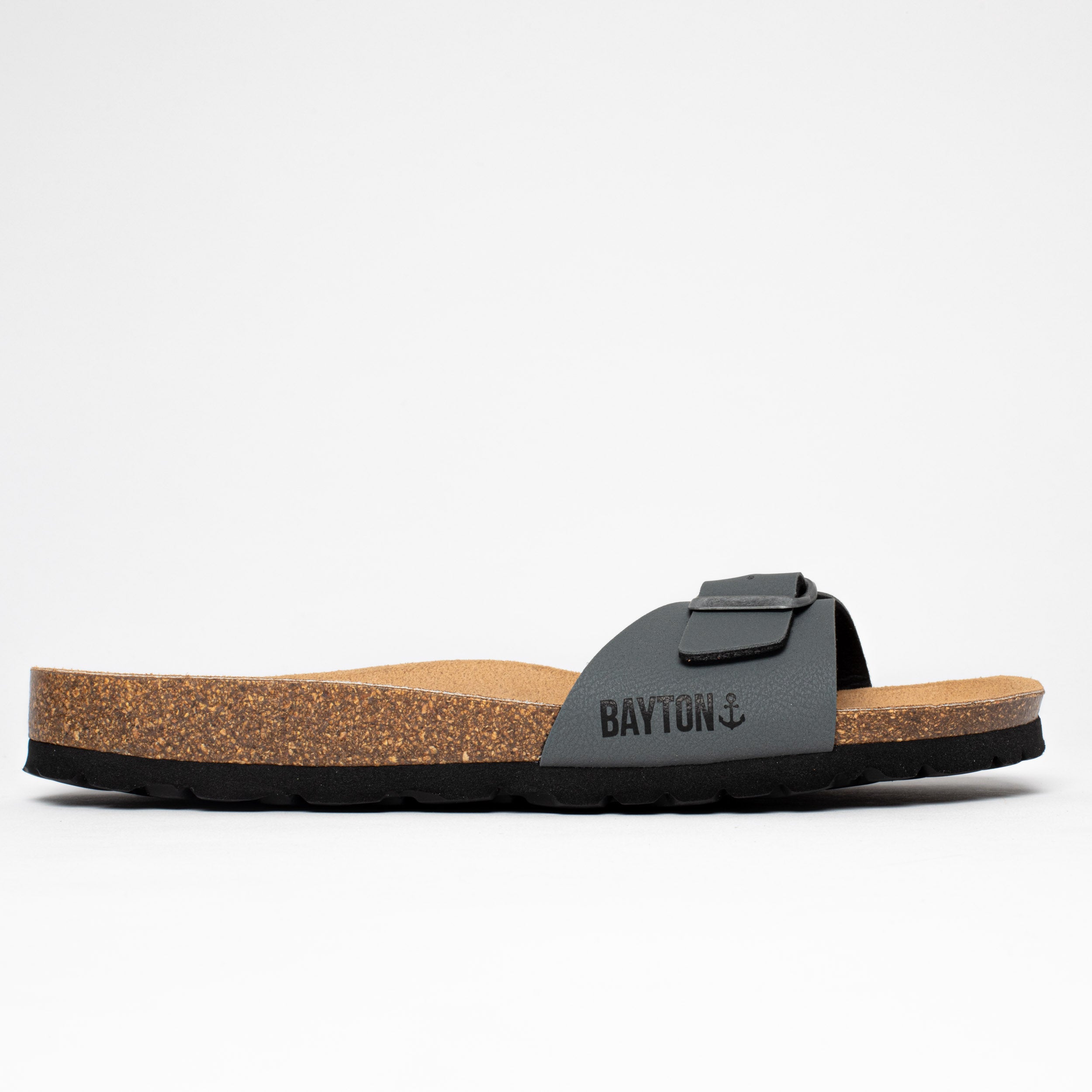 Zephyr Dark Grey 1 Strap Sandals