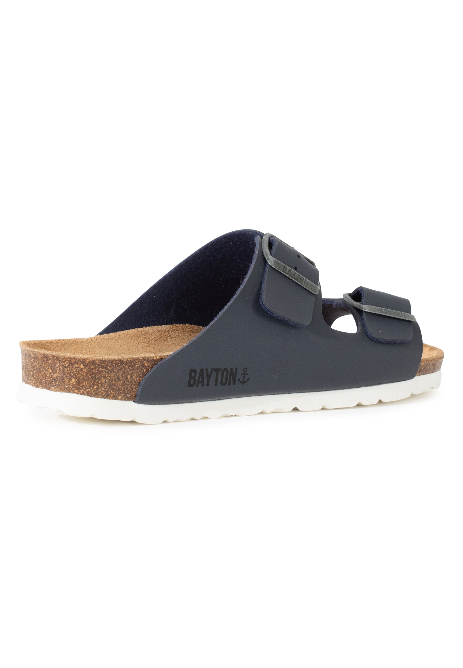 Sandalias Atlas gris oscuro con 2 tiras