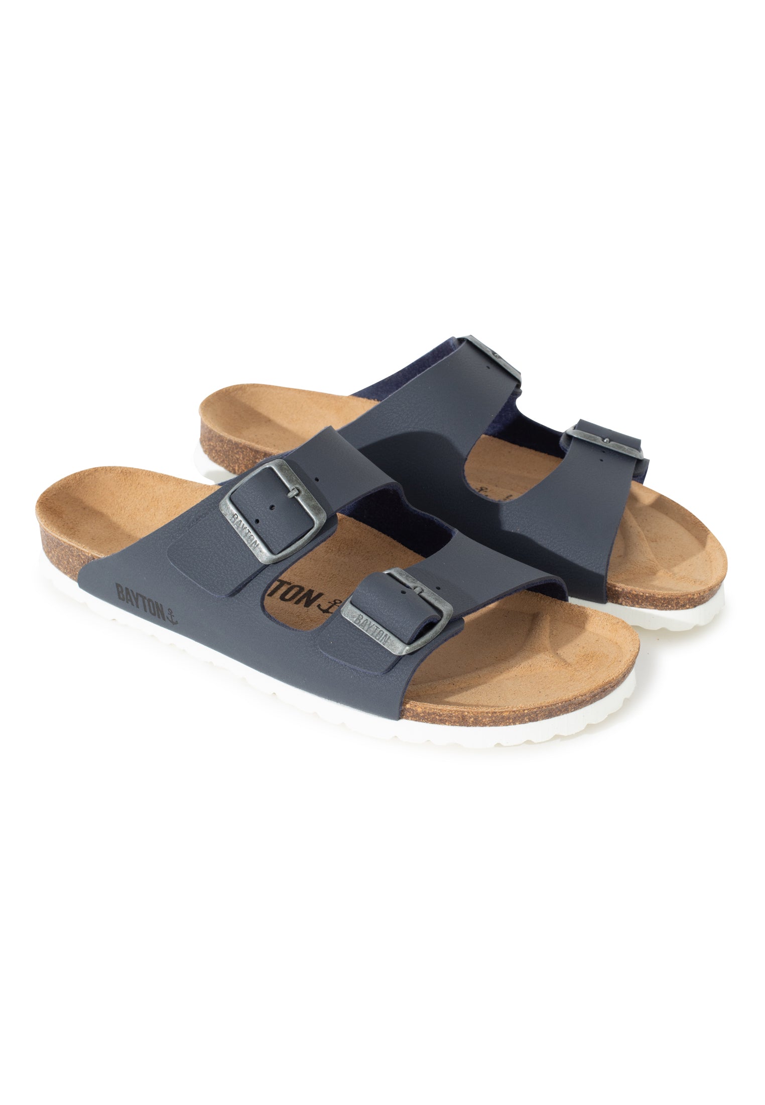 Atlas Dark Grey 2 Strap Sandals