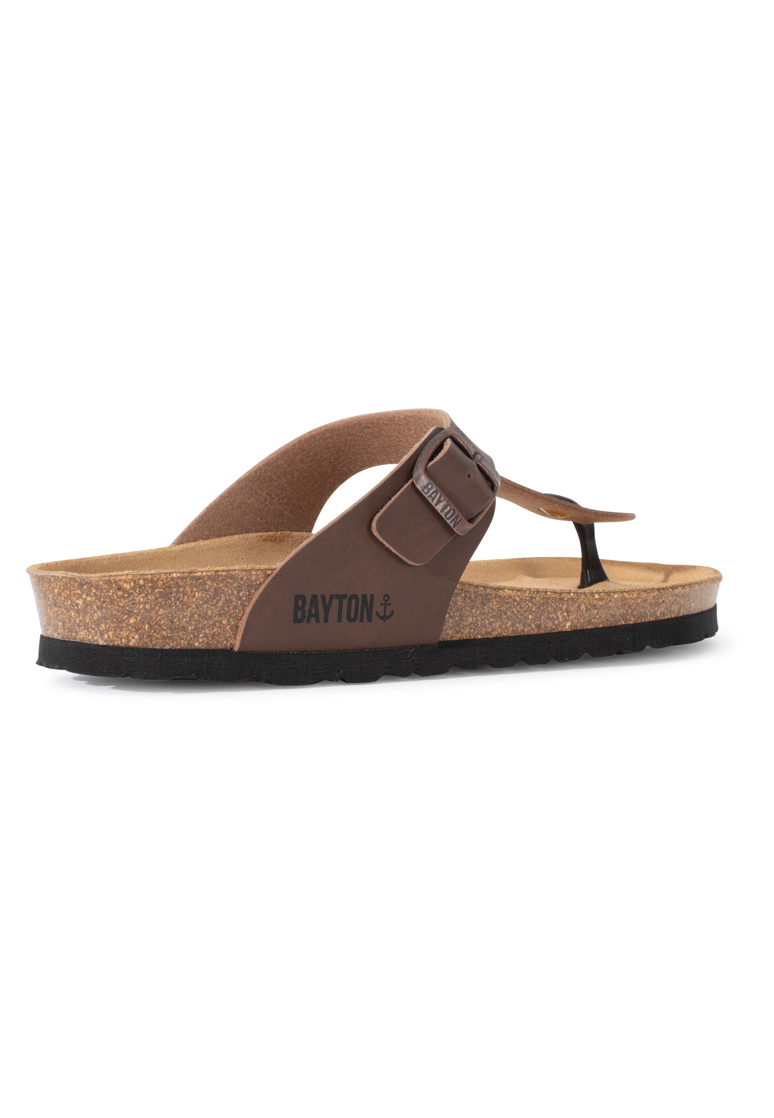 Sandalias con puntera color chocolate Mercure