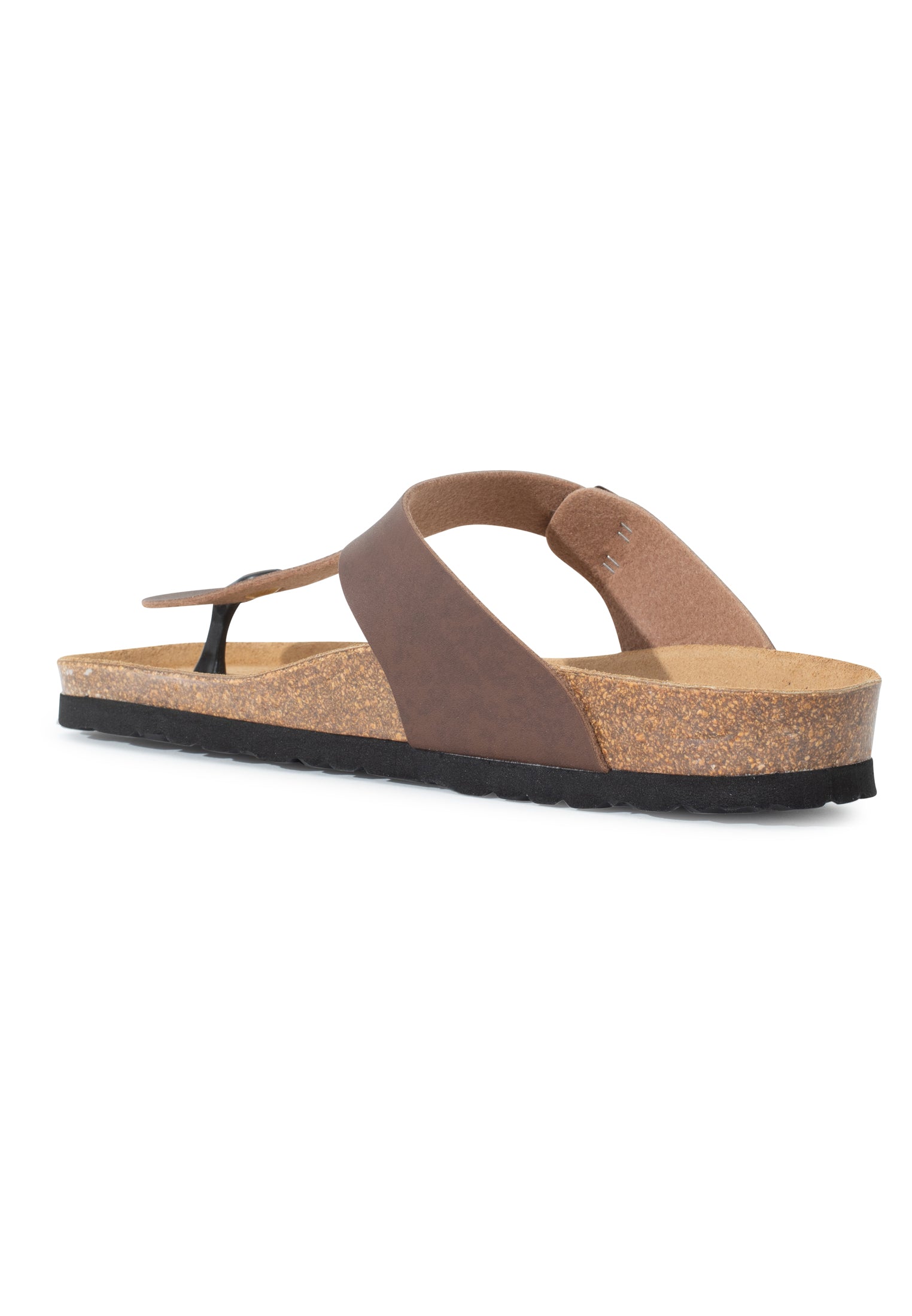 Sandalias con puntera color chocolate Mercure