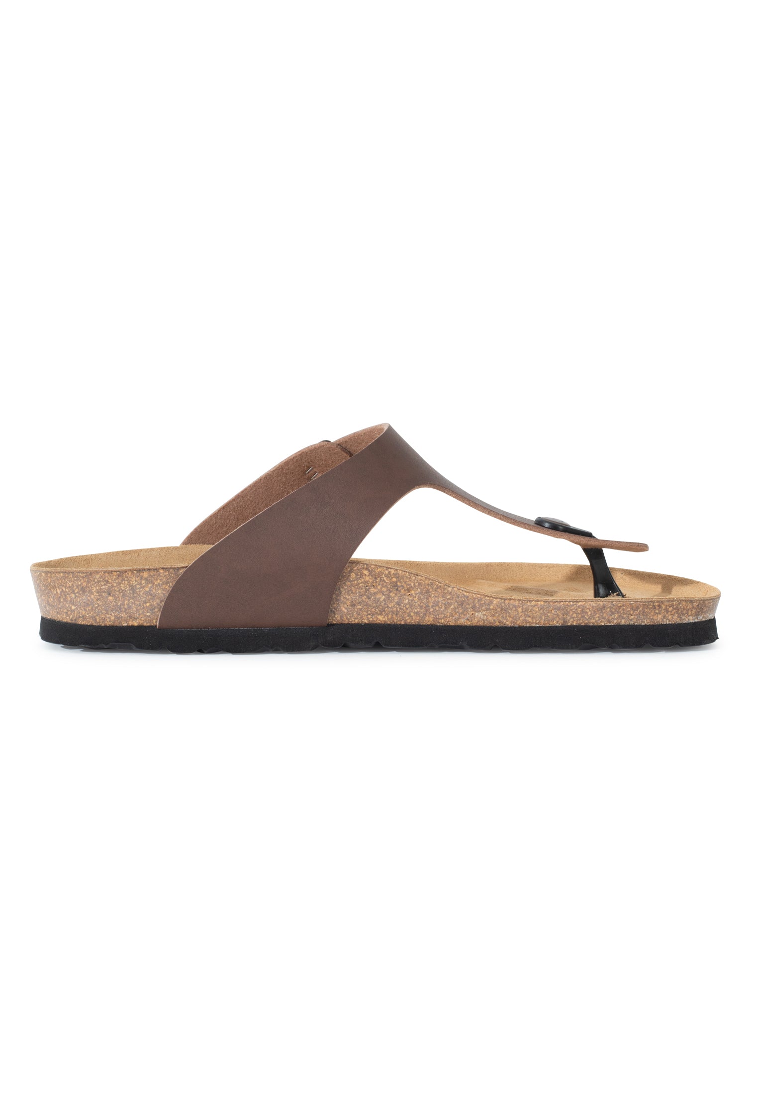 Sandalias con puntera color chocolate Mercure