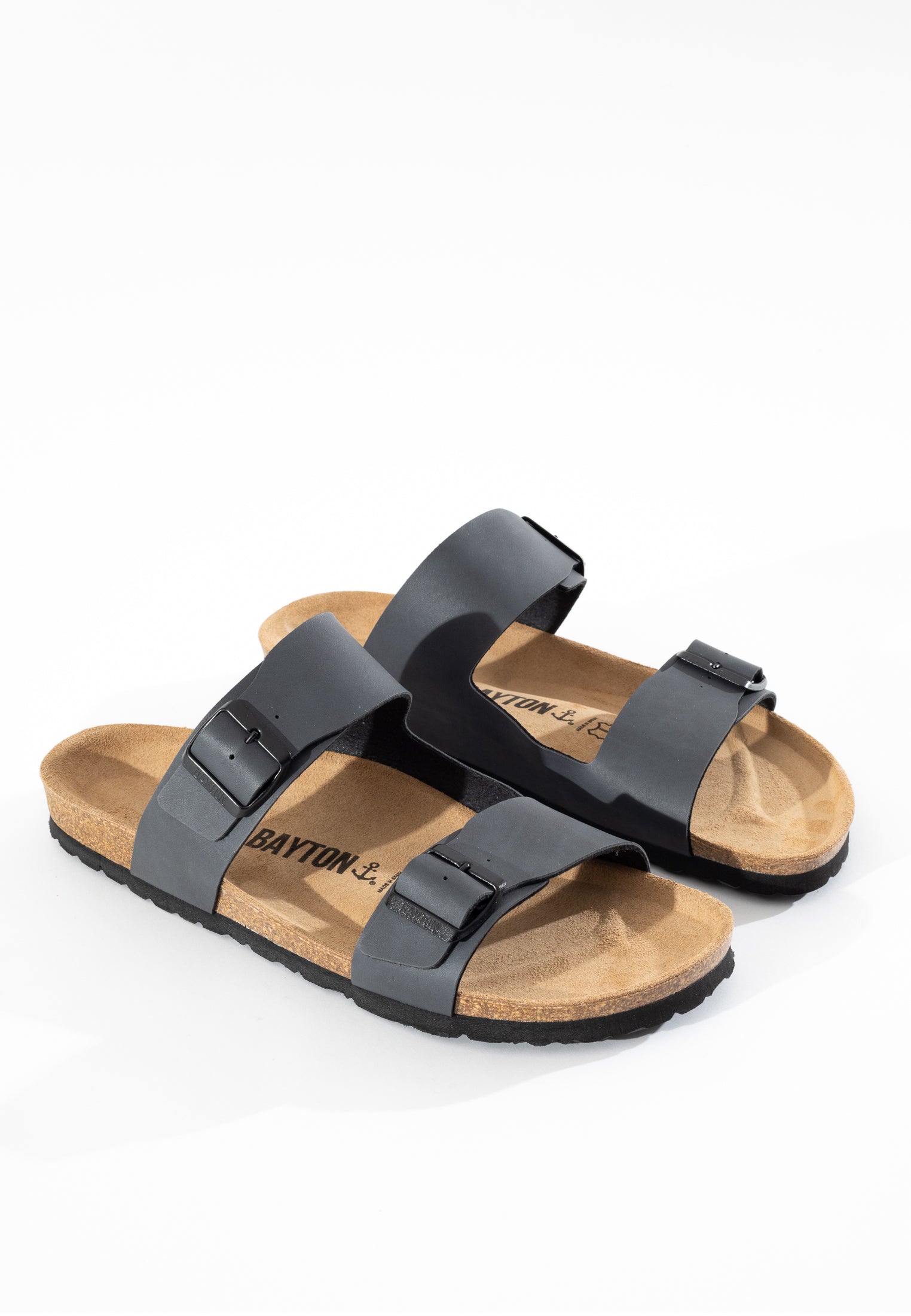 Ilithyie Anthracite 2 Strap Sandals