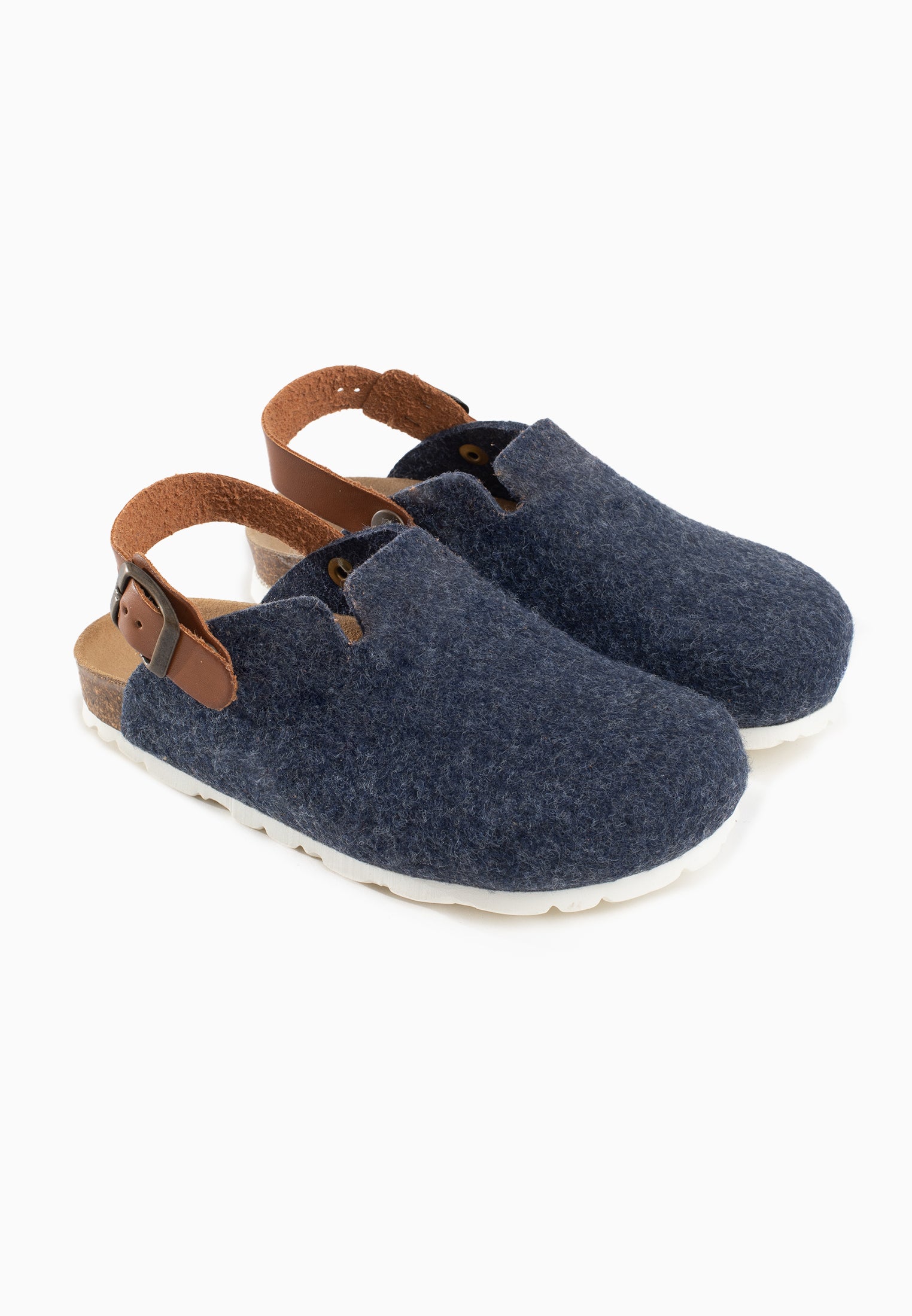 Navy Blue Shetland Clogs