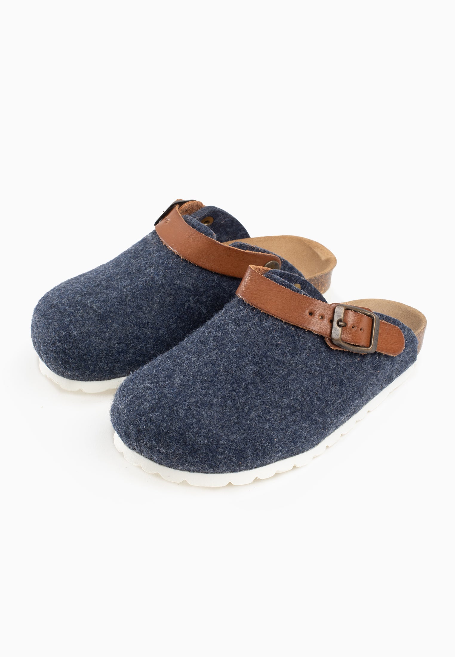 Navy Blue Shetland Clogs