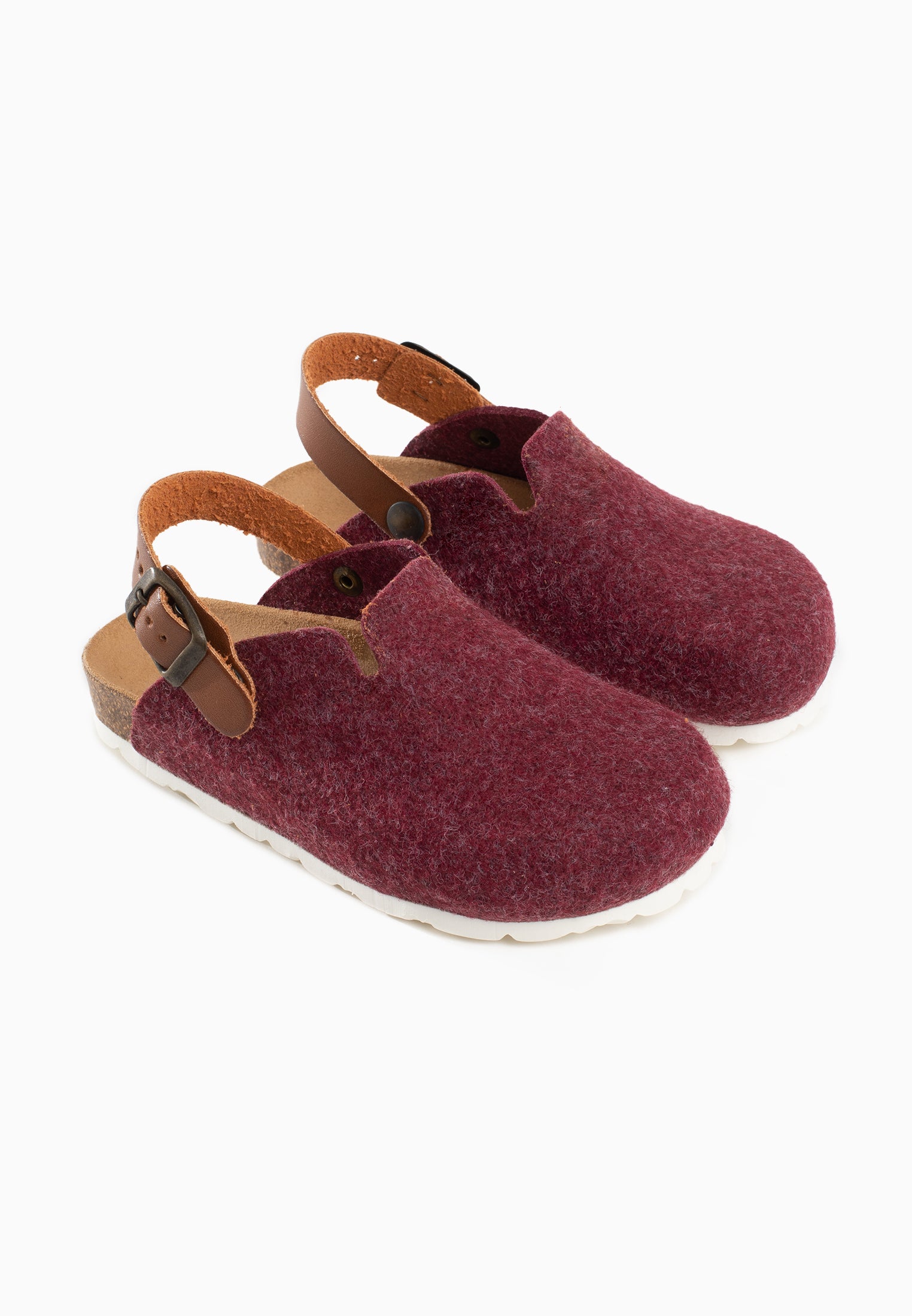 Burgundy Shetland Clogs