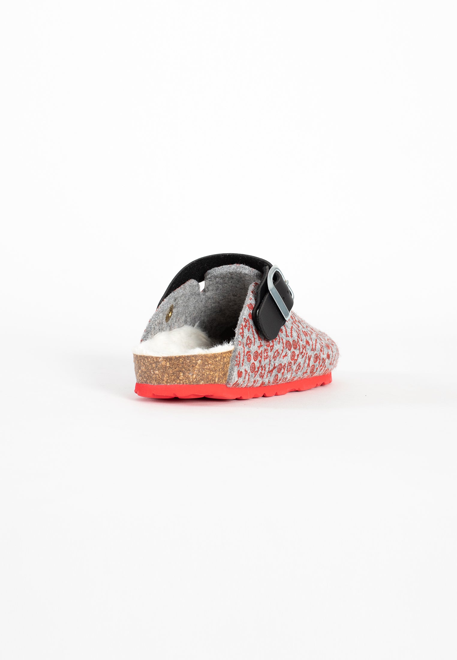 Noma Grey and Red Clogs