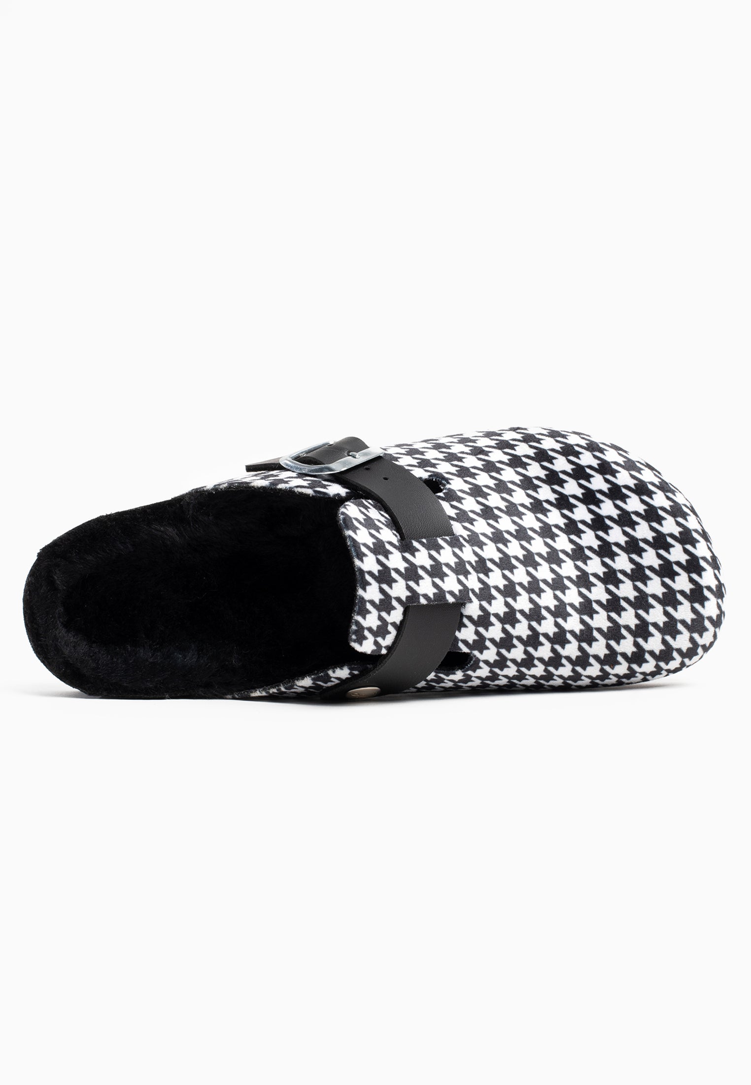 Davos Black and White Clogs