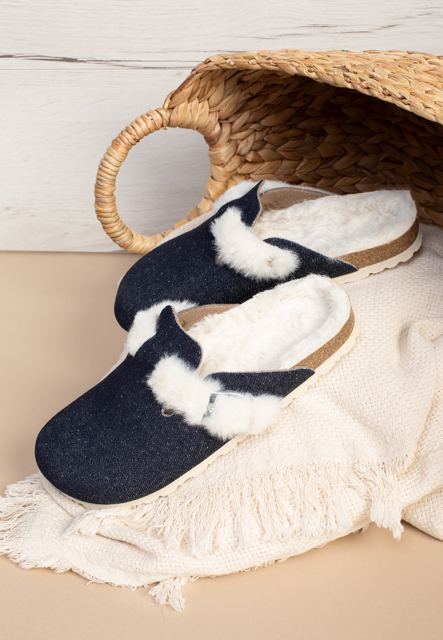 Moke Clogs Navy blue