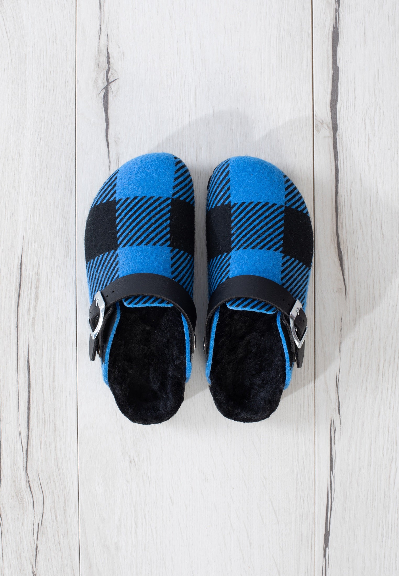 Noma Blue and Black Clogs