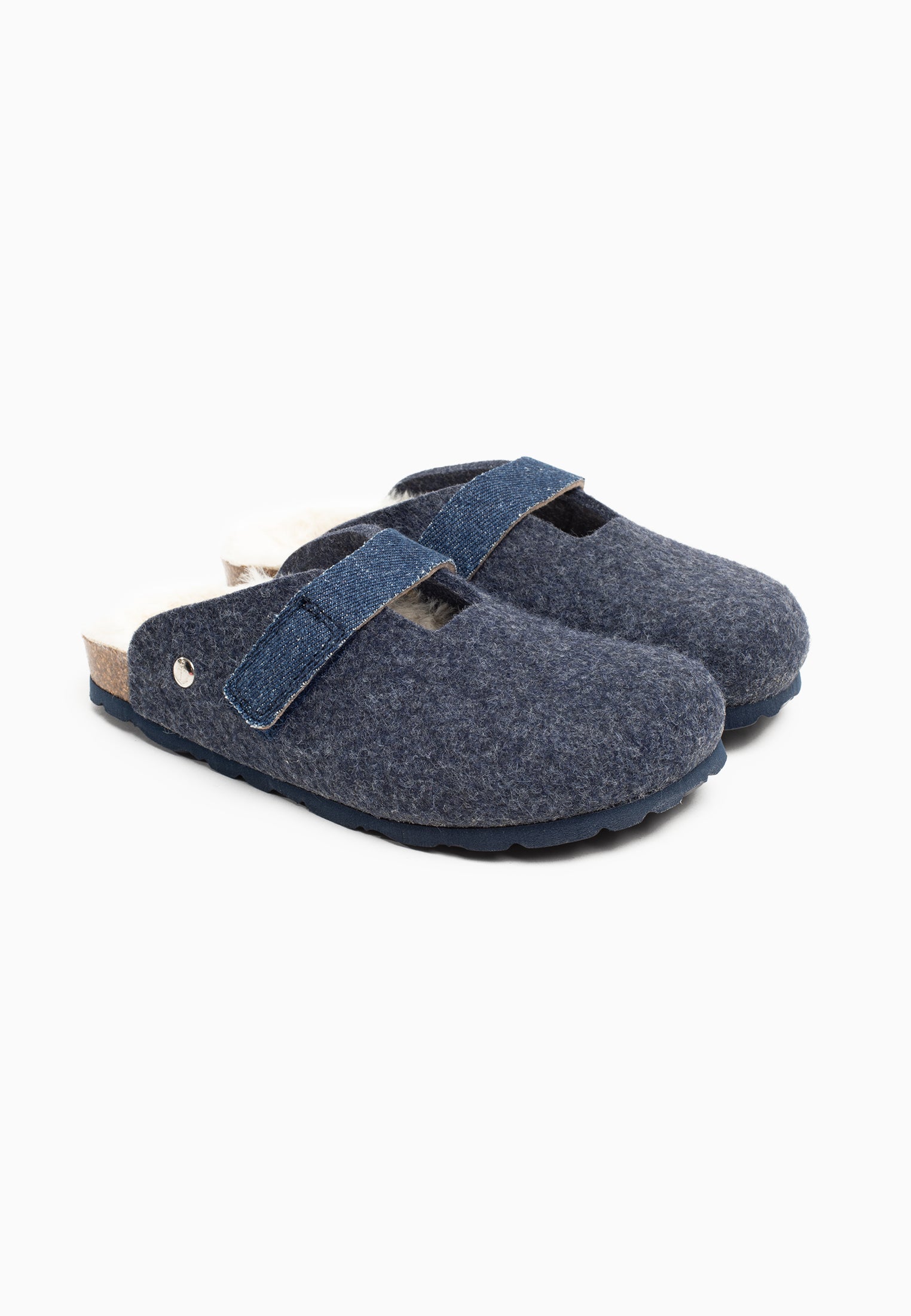 Semnoz Navy Blue Clogs