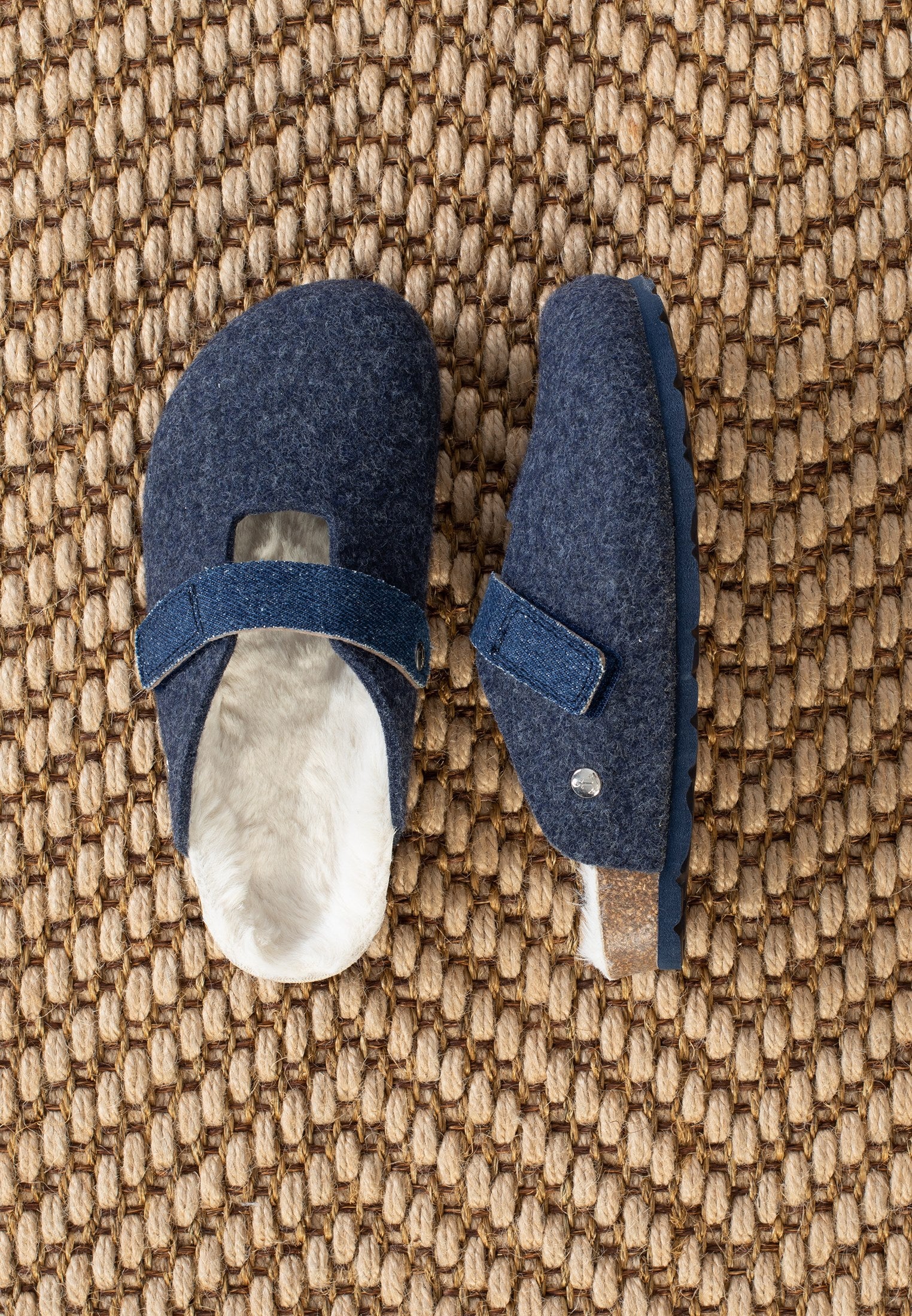 Semnoz Navy Blue Clogs