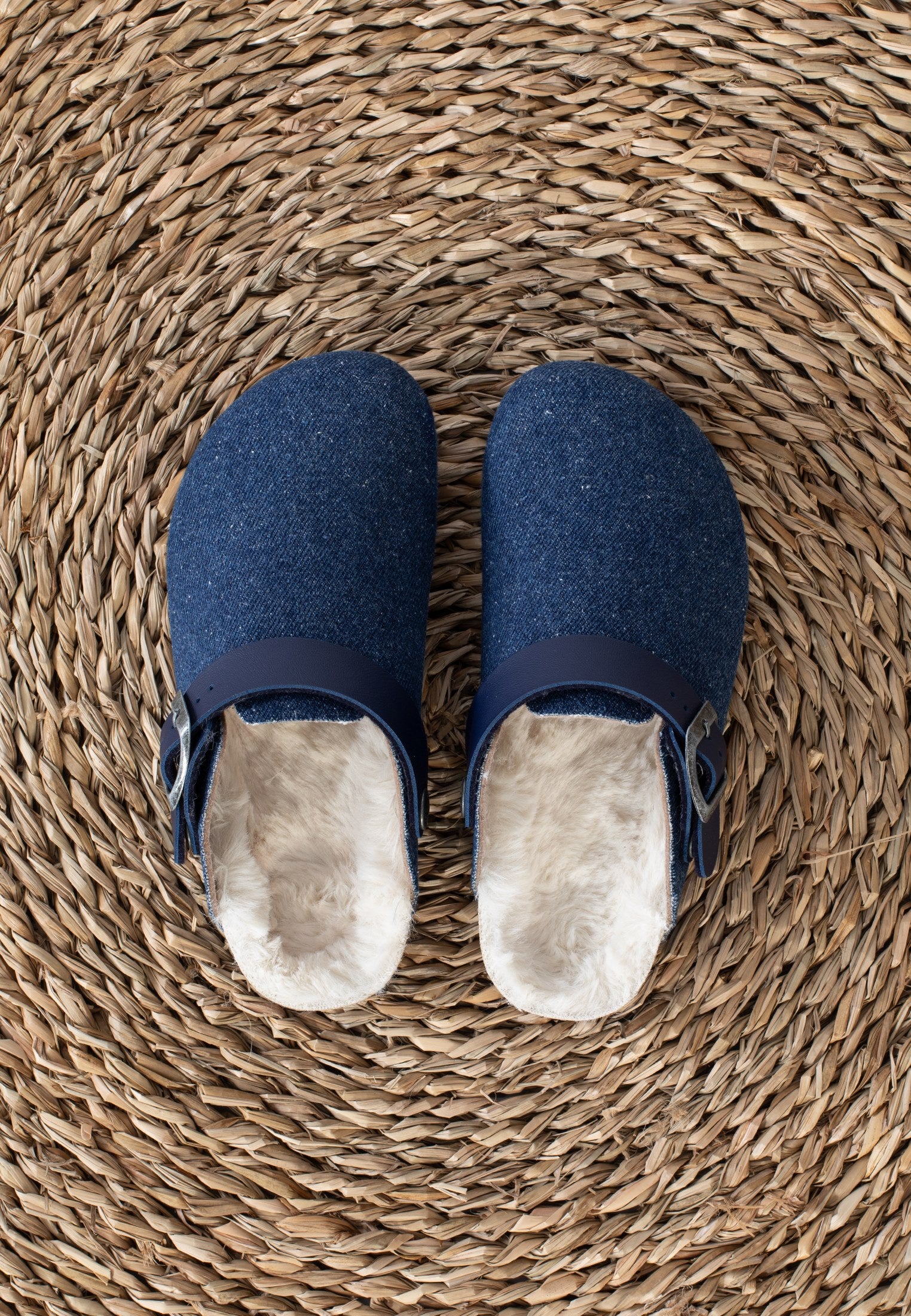 Noma Navy Blue Clogs