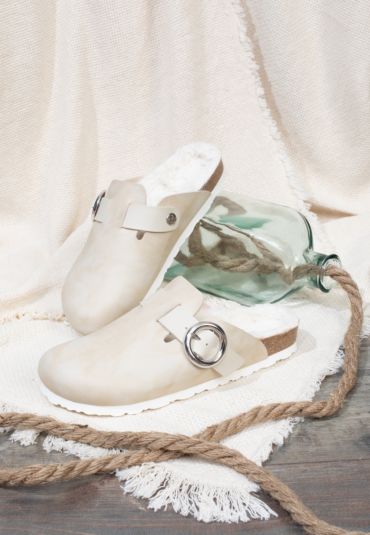 Aspen Beige Clogs