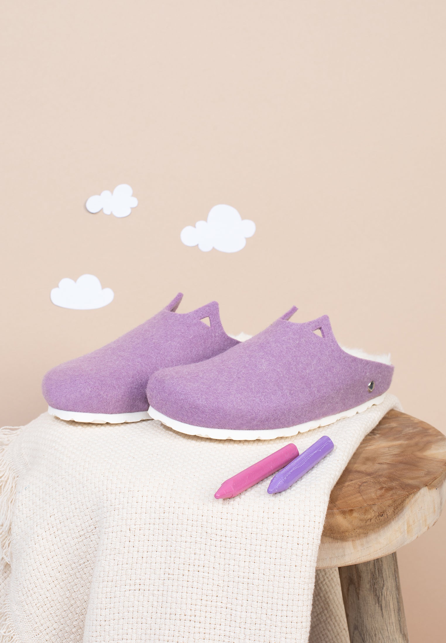 Lilac Carpathian Clogs