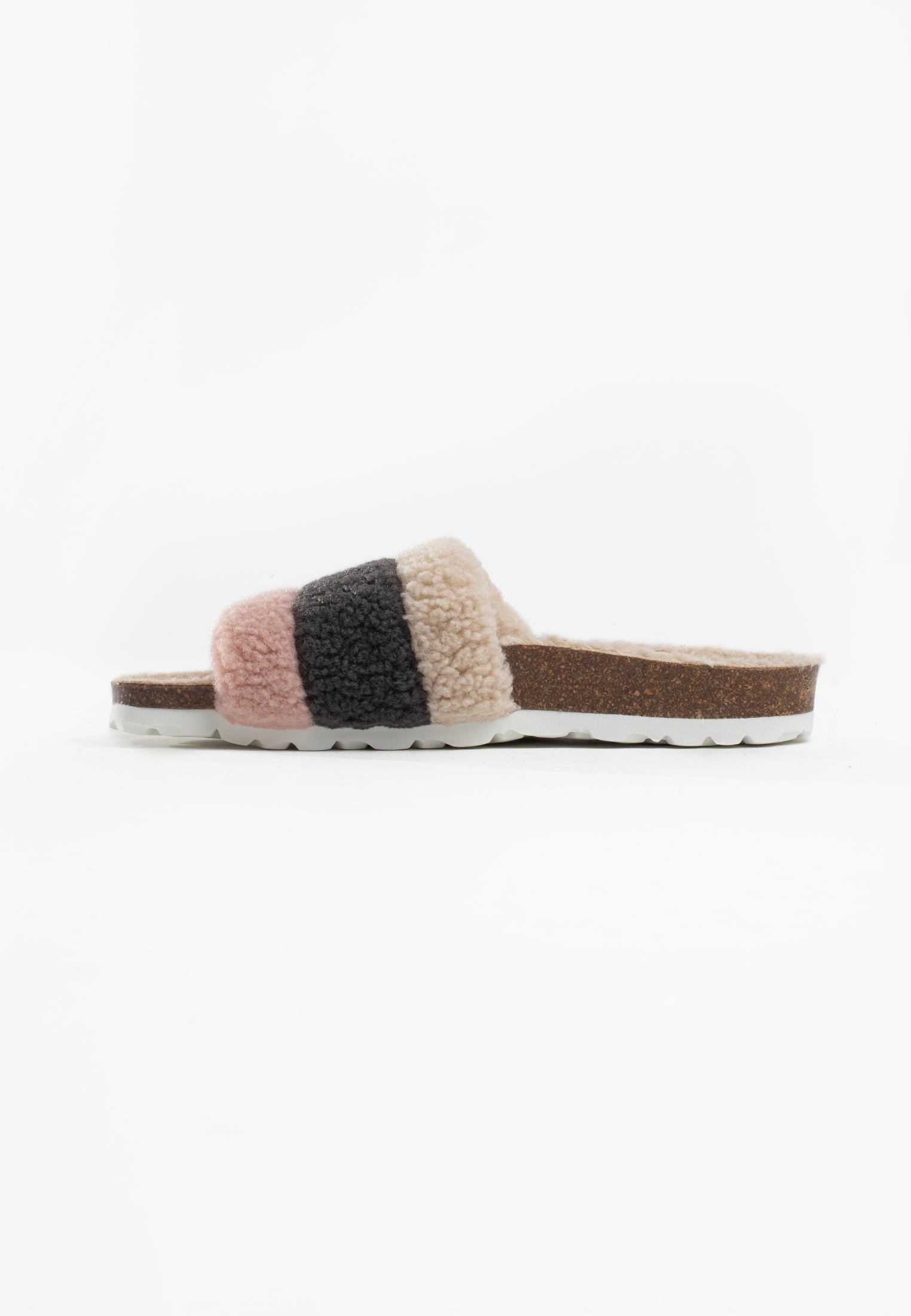 Alpes Pink/Grey/Off White Multi-Strap Sandals