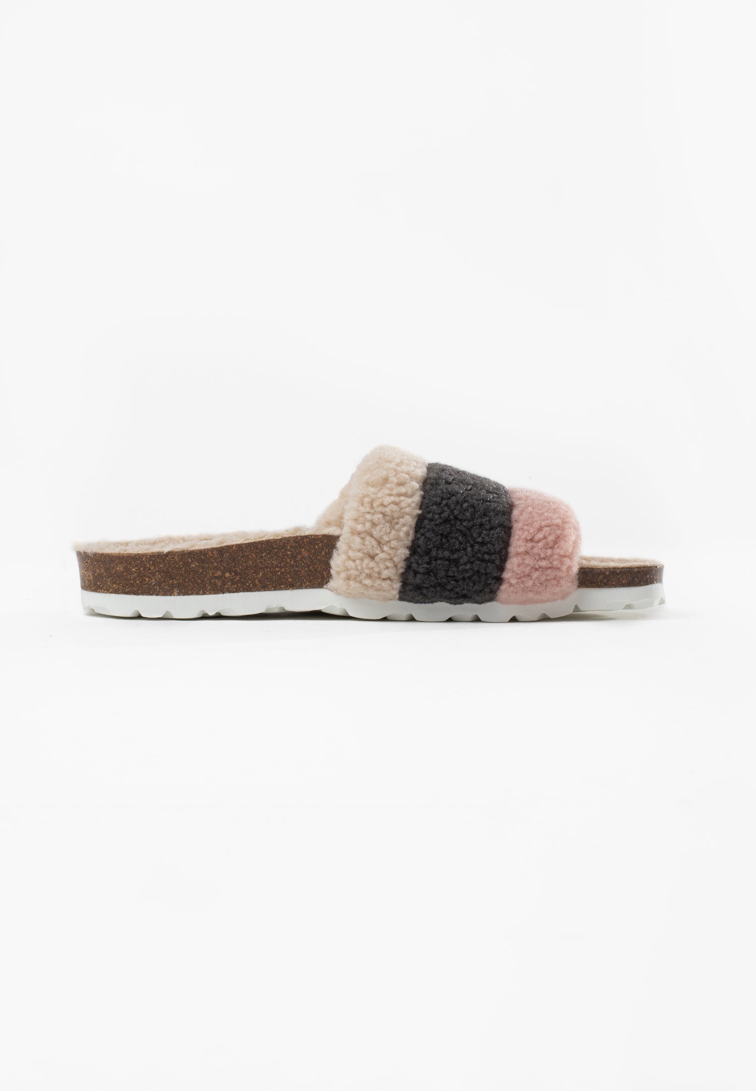 Alpes Pink/Grey/Off White Multi-Strap Sandals