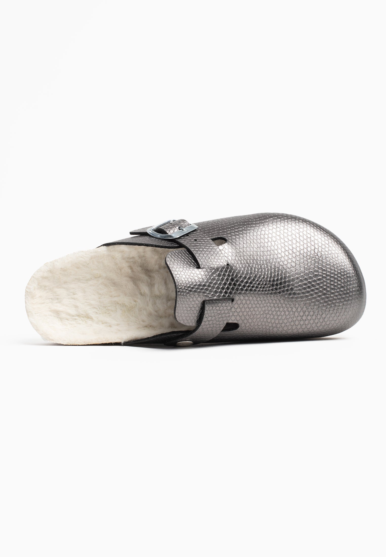 Moke Silver Clogs