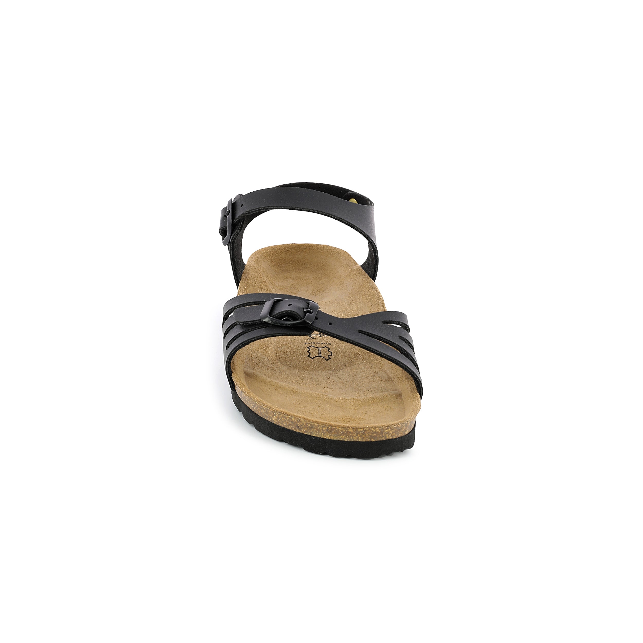 Eos Black Multi-Strap Sandals