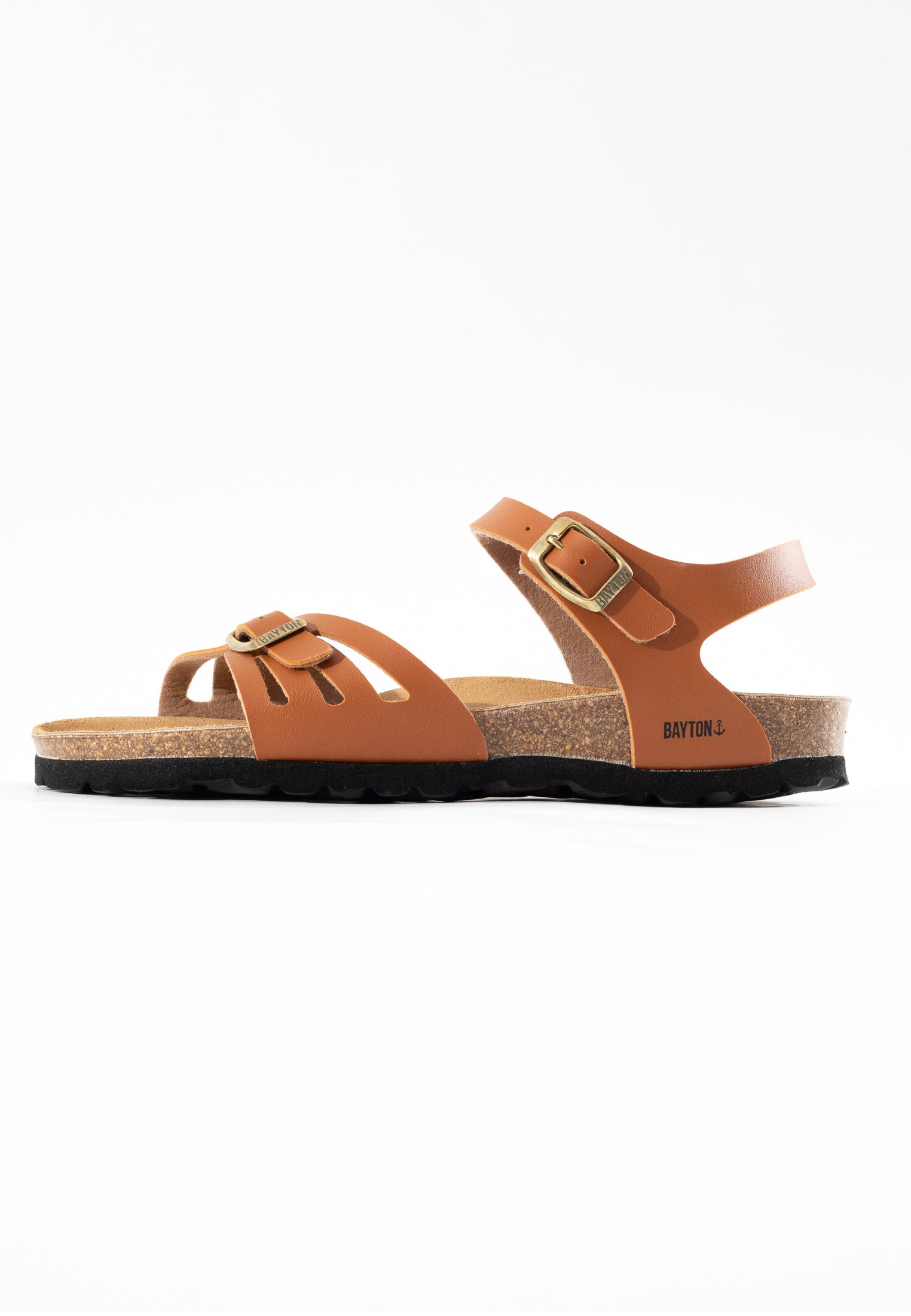 Eos Camel Multi-Strap Sandals