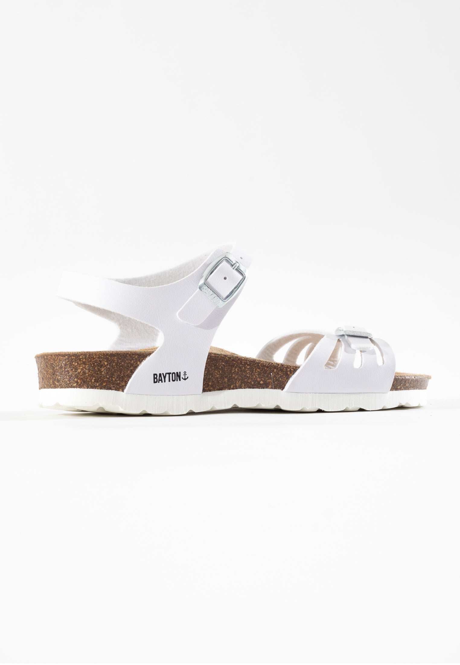 Eos White Multi-Strap Sandals