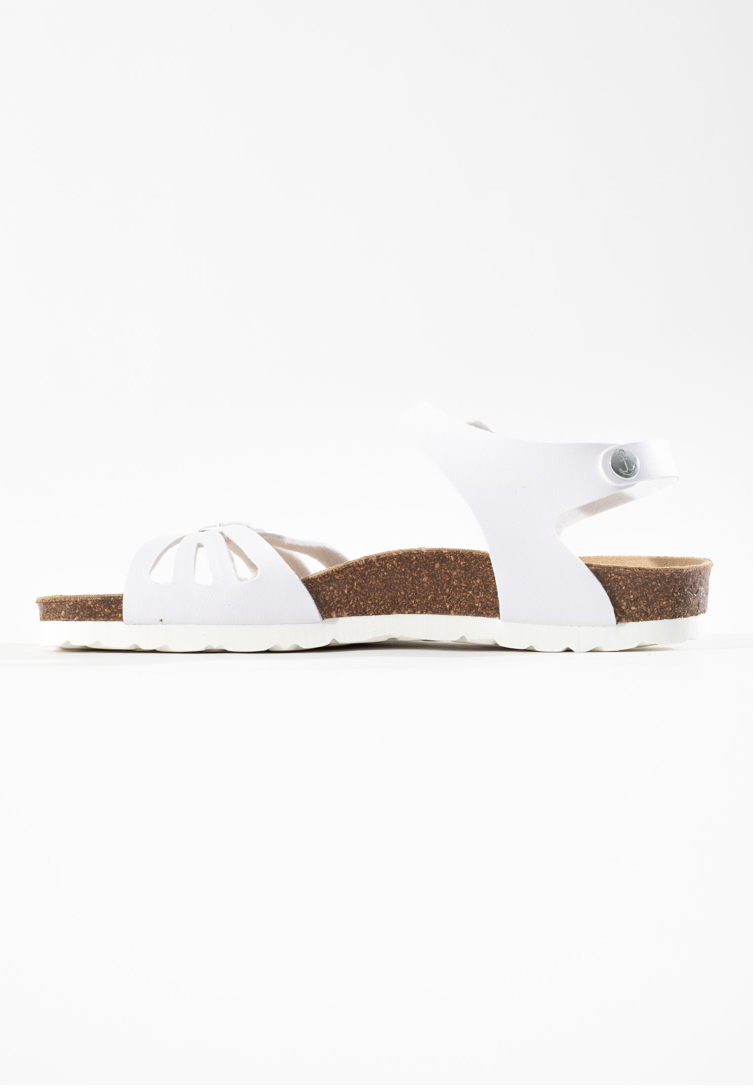 Eos White Multi-Strap Sandals