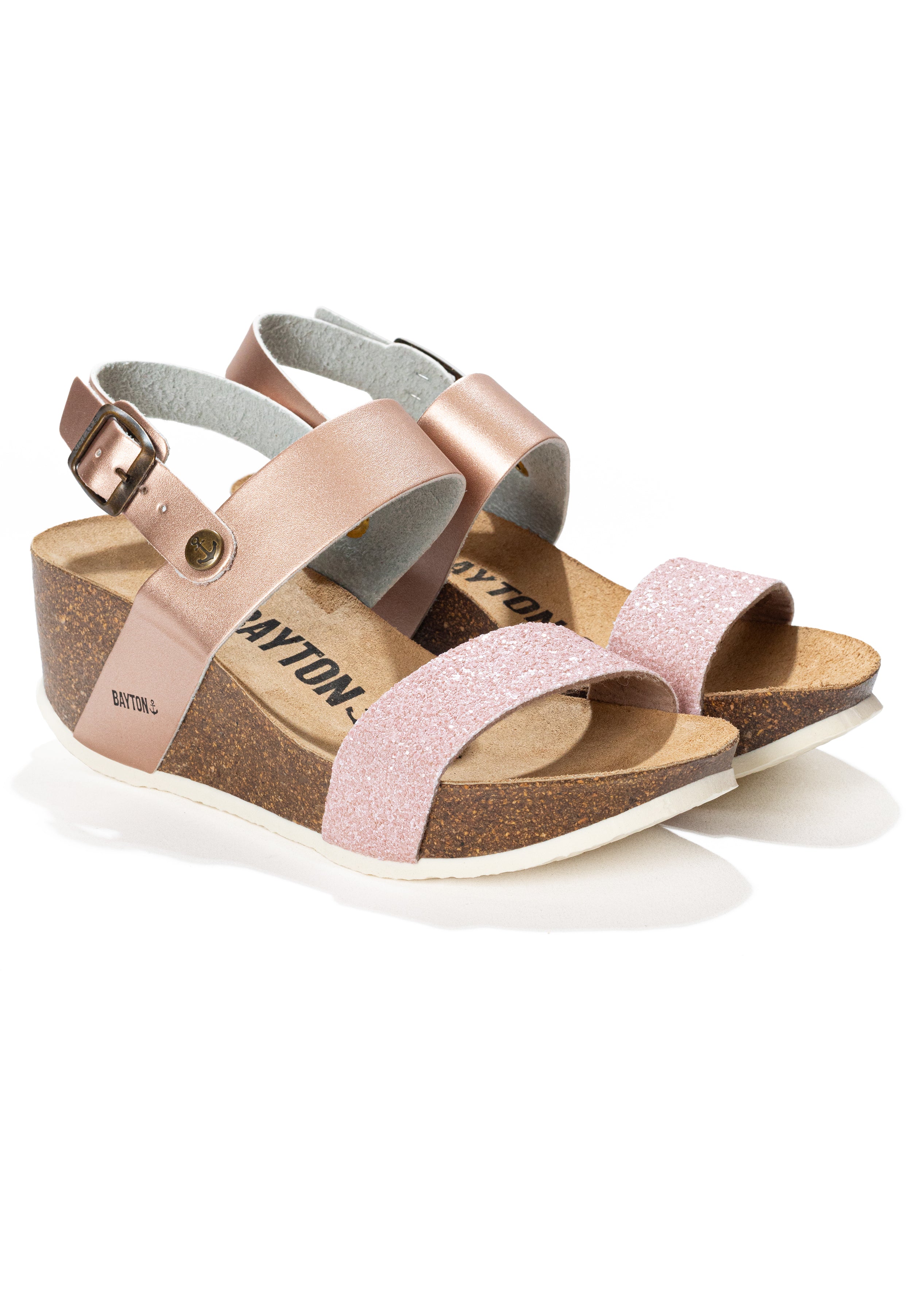 Selene Beige Nude Wedge and Semi-Wedge Sandals